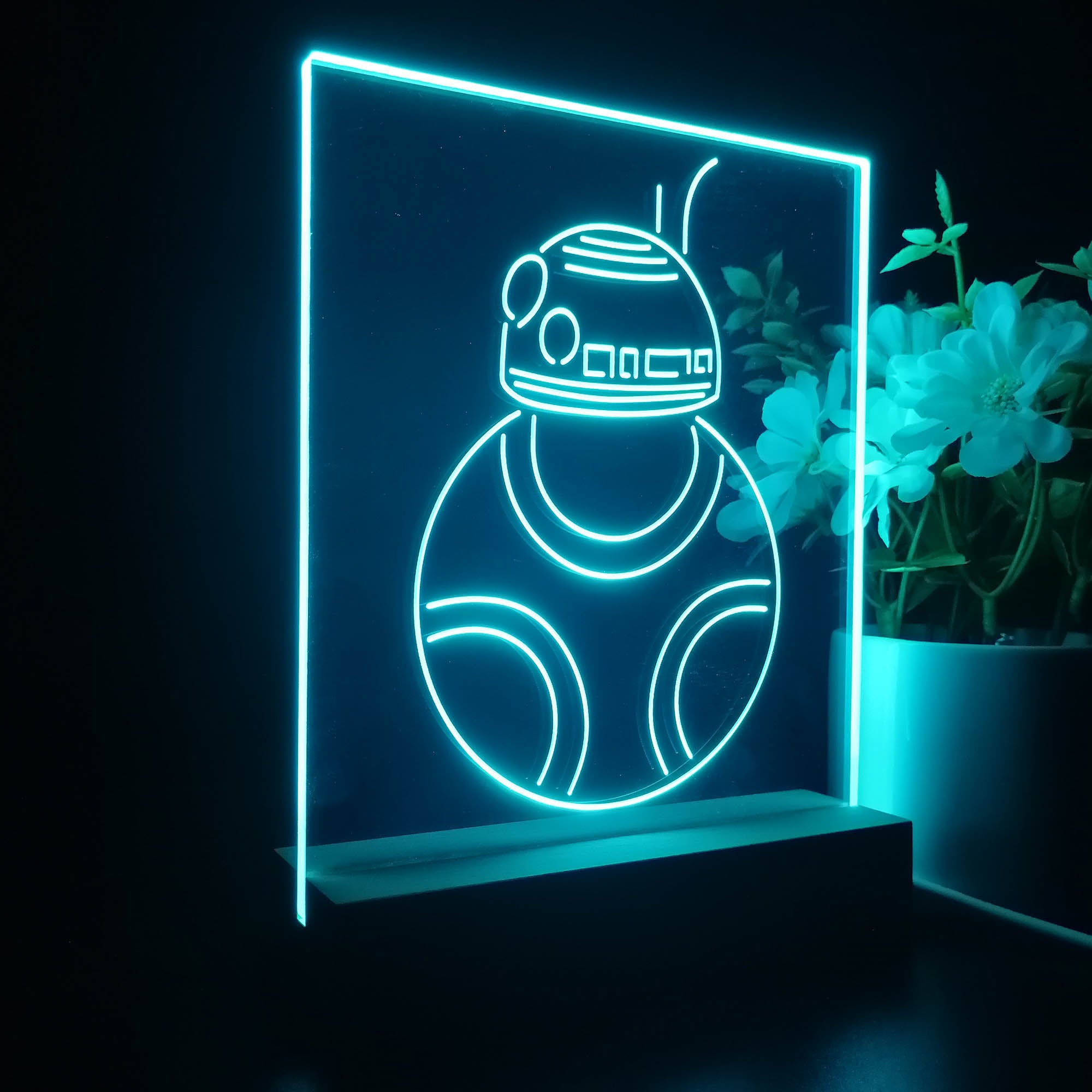 R2-C2 Robot Stars Wars 3D LED Illusion Night Light