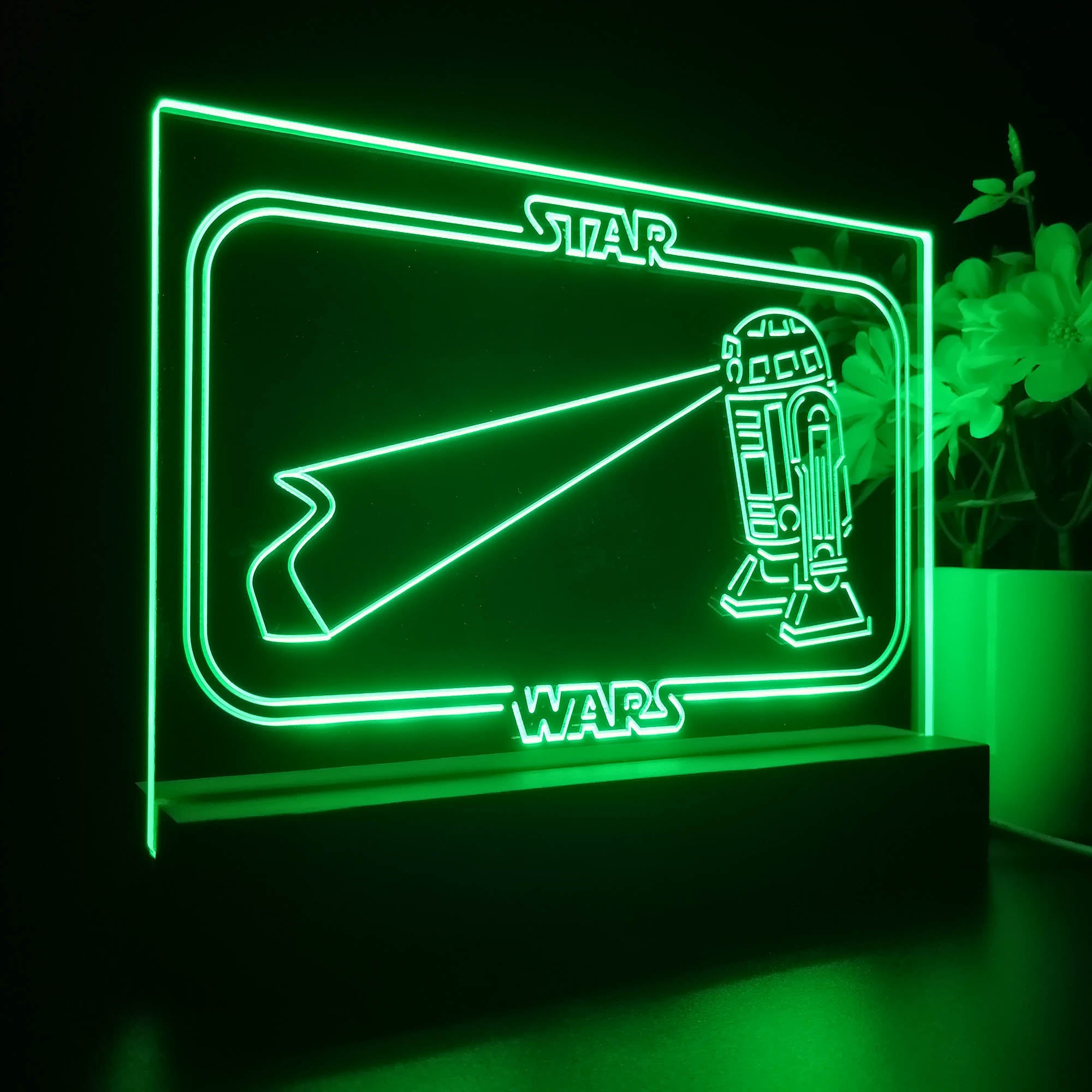 R2C2 Stars Wars Room 3D LED Illusion Night Light