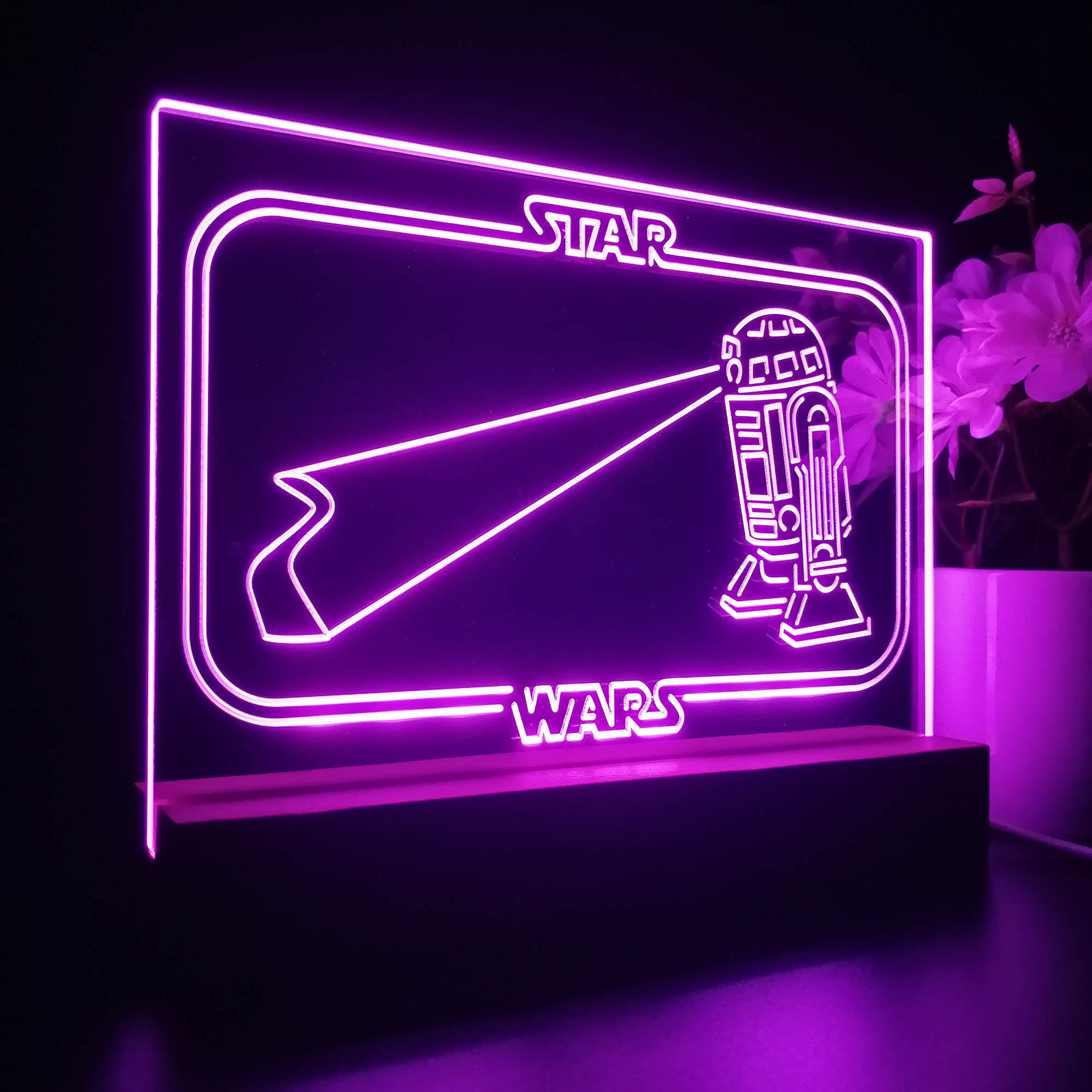 R2C2 Stars Wars Room 3D LED Illusion Night Light