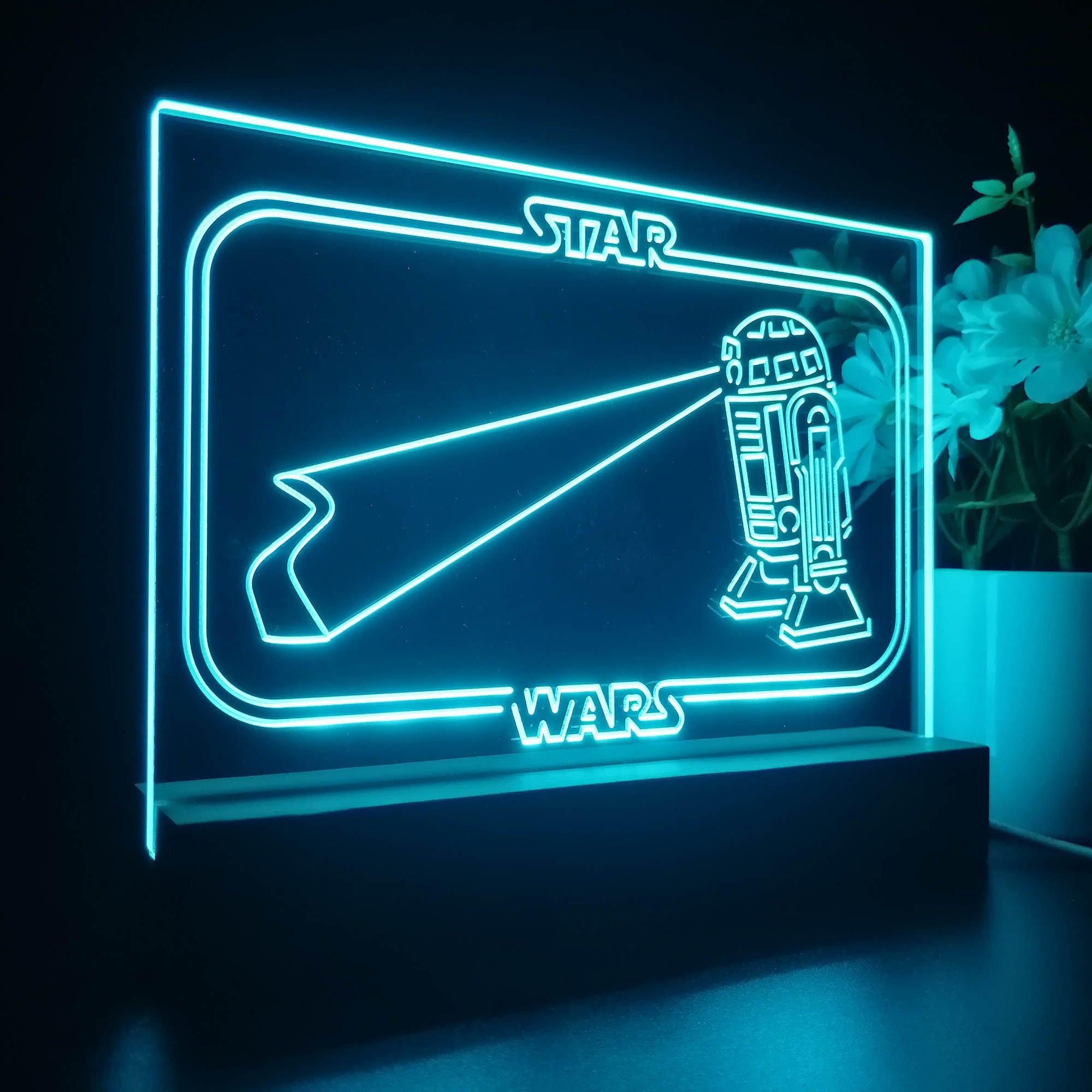 R2C2 Stars Wars Room 3D LED Illusion Night Light