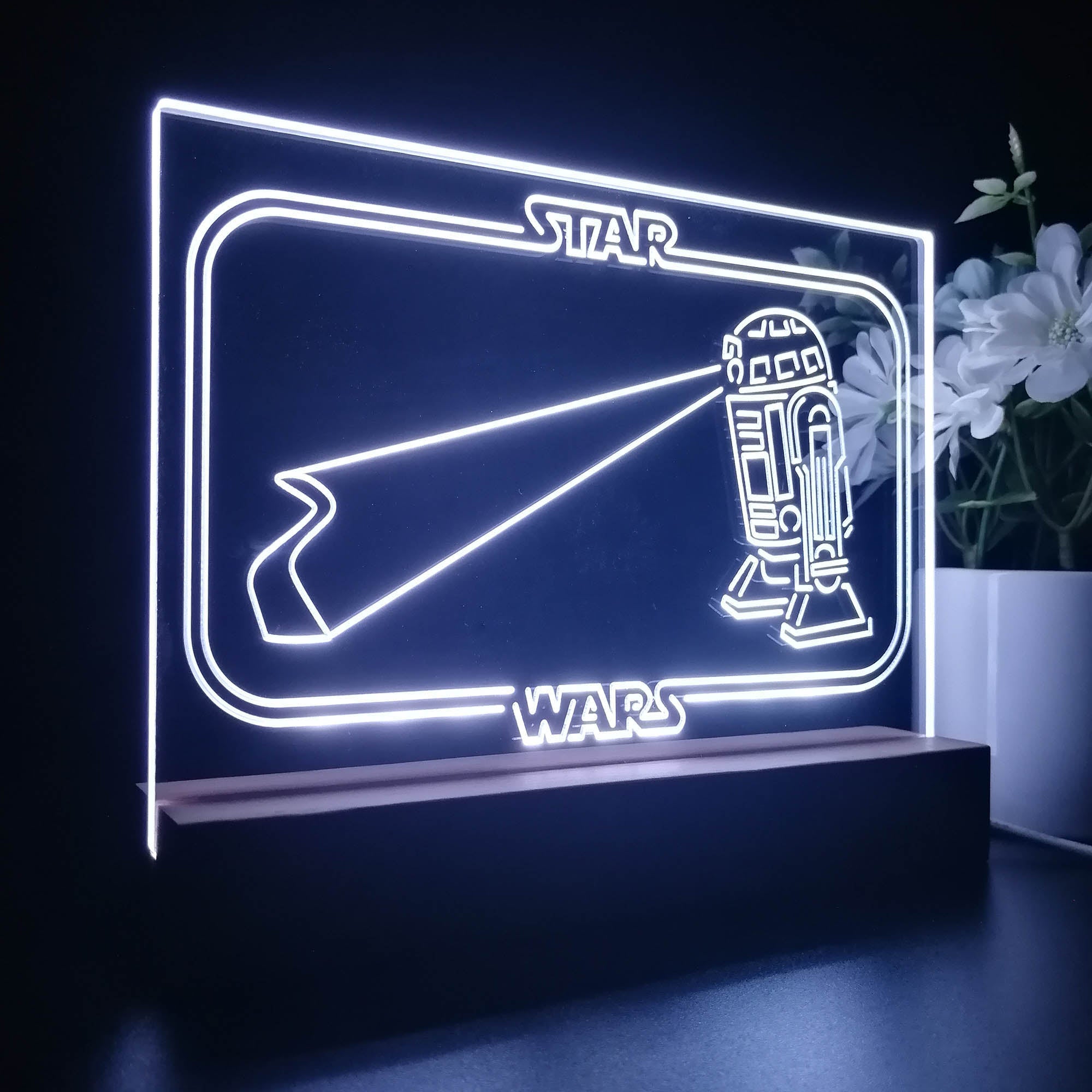 R2C2 Stars Wars Room 3D LED Illusion Night Light