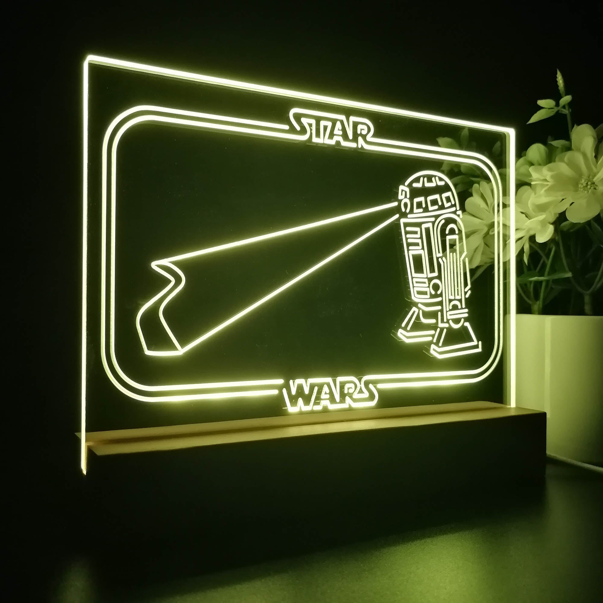 R2C2 Stars Wars Room 3D LED Illusion Night Light