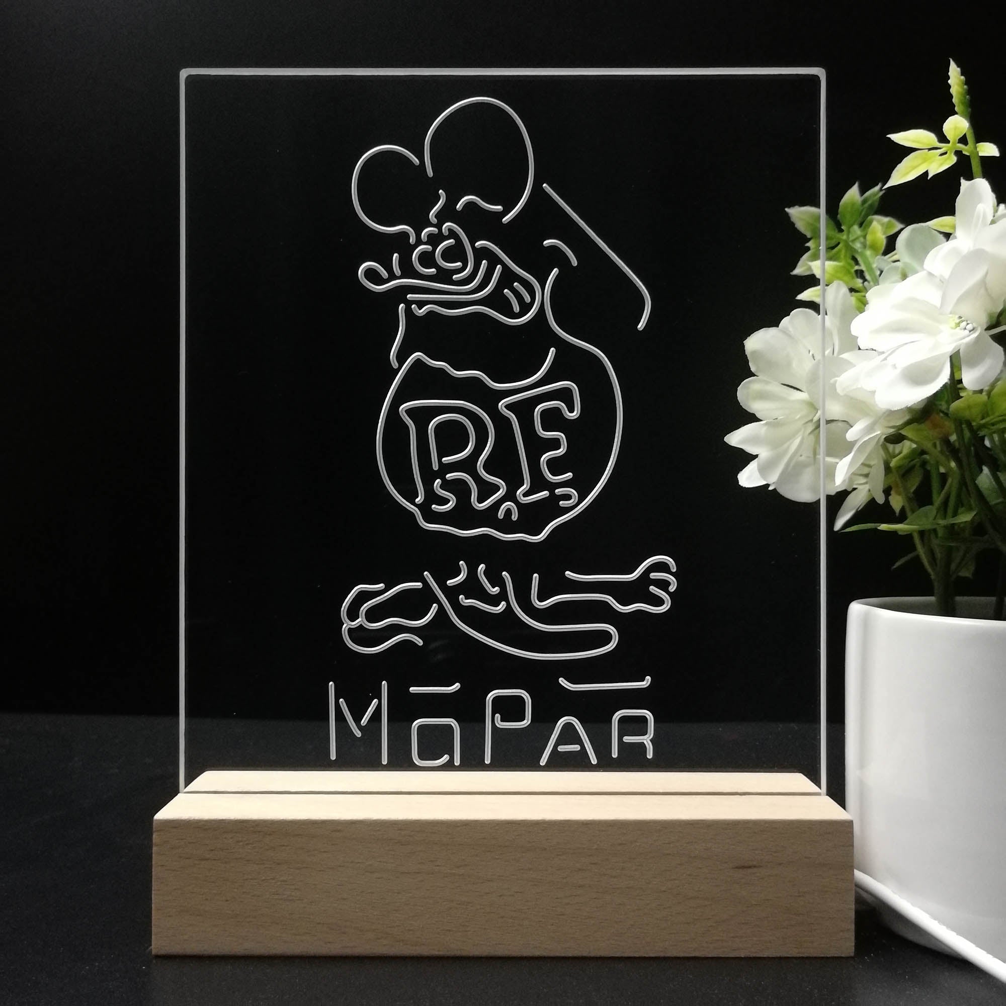 Rat Fink Retro RF Mopar 3D LED Illusion Night Light