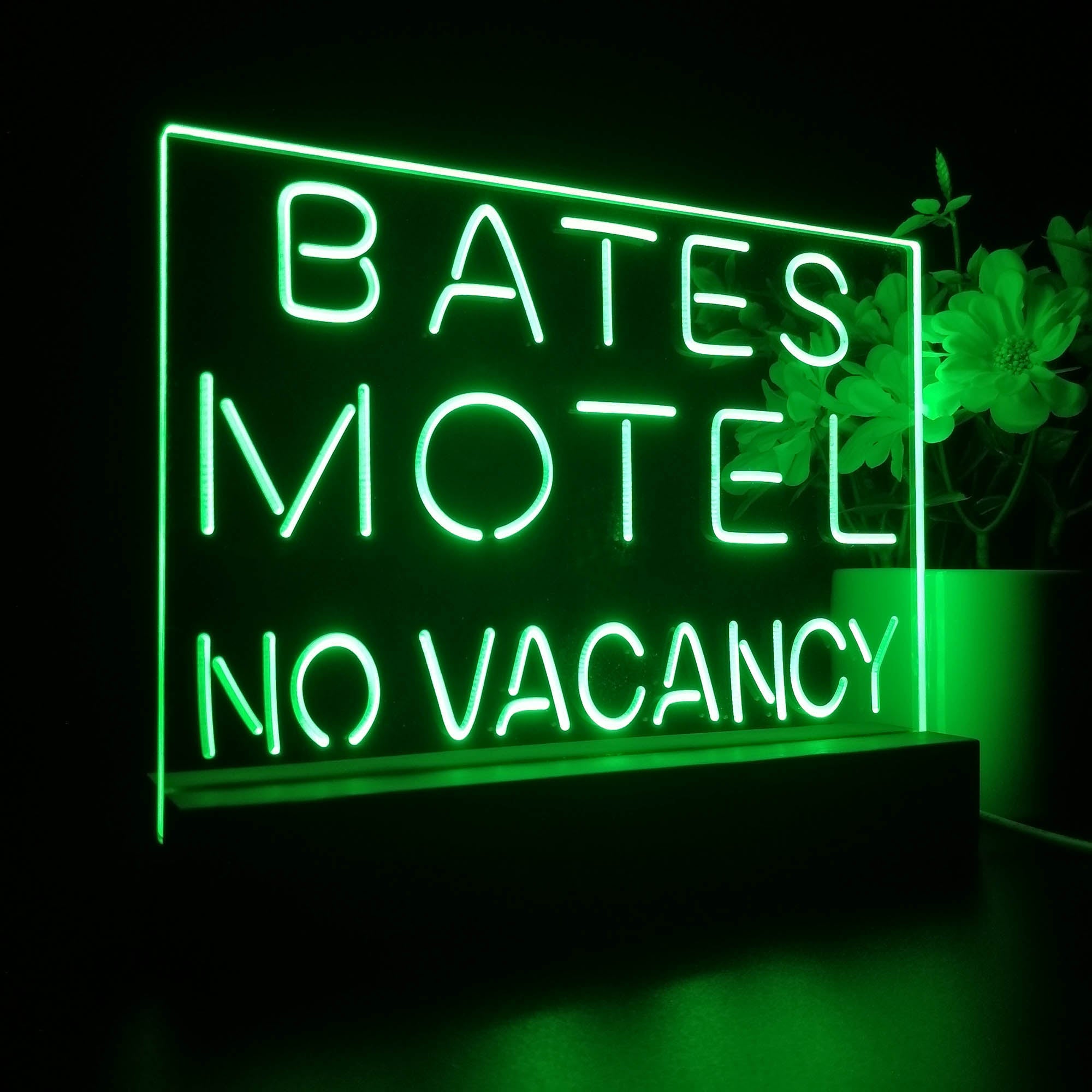 Bates Motel No Vacancy 3D LED Illusion Night Light