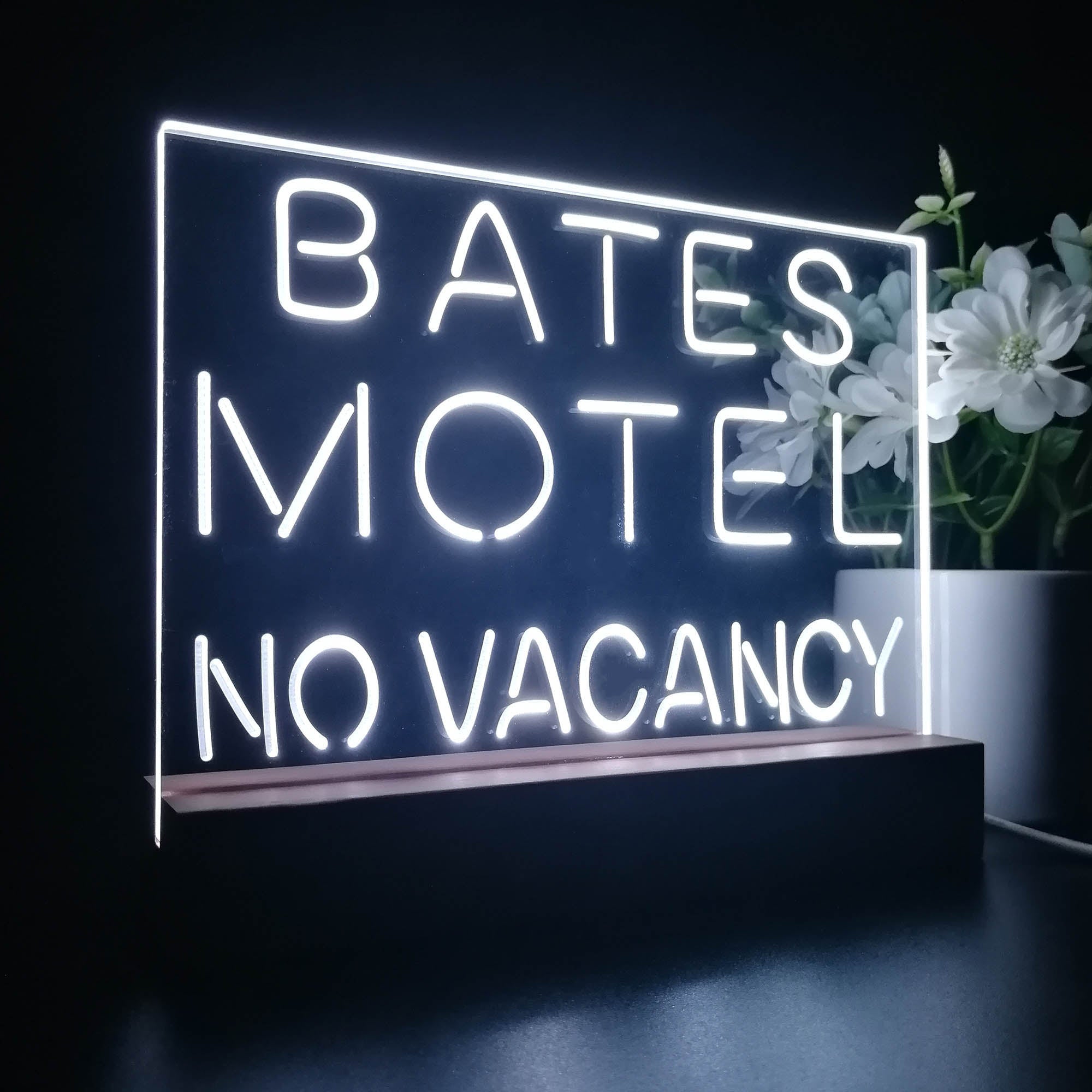 Bates Motel No Vacancy 3D LED Illusion Night Light