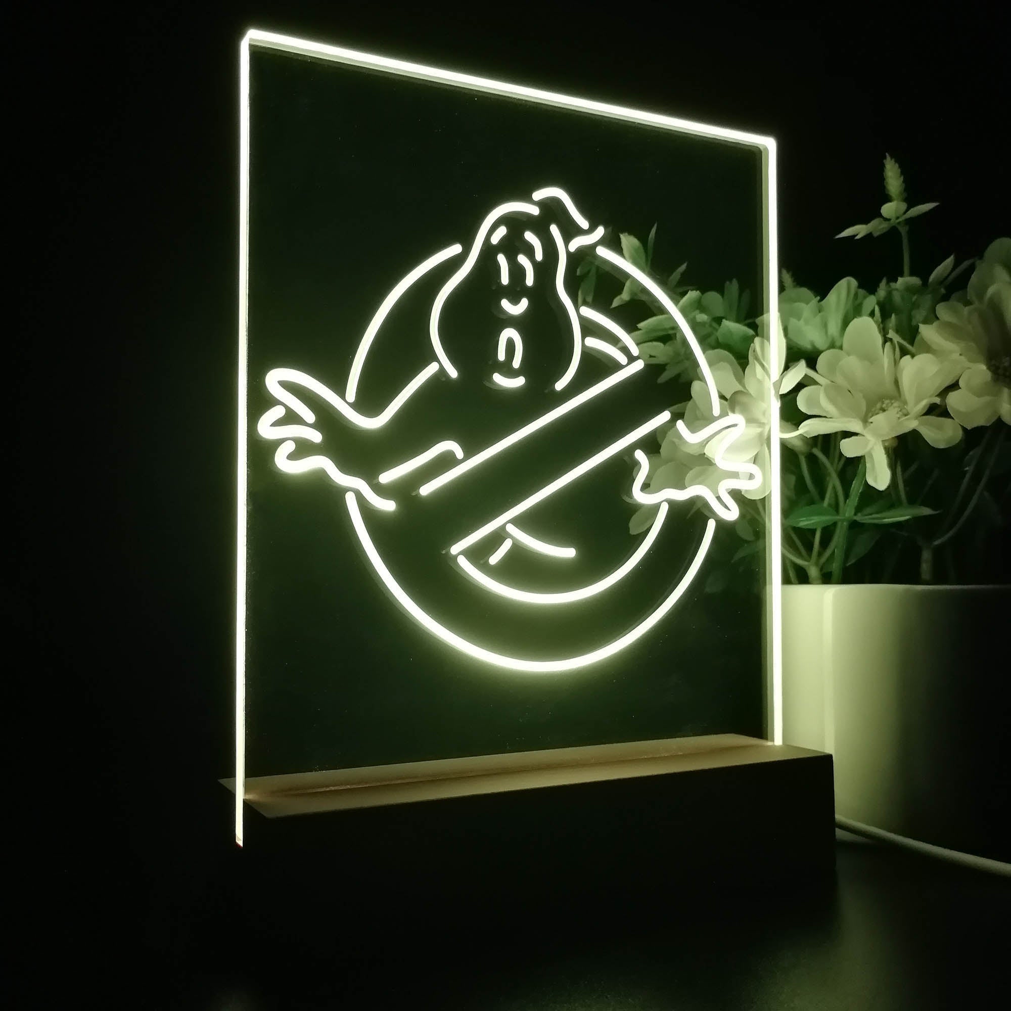 Ghostbusters No Ghosts 3D LED Illusion Night Light