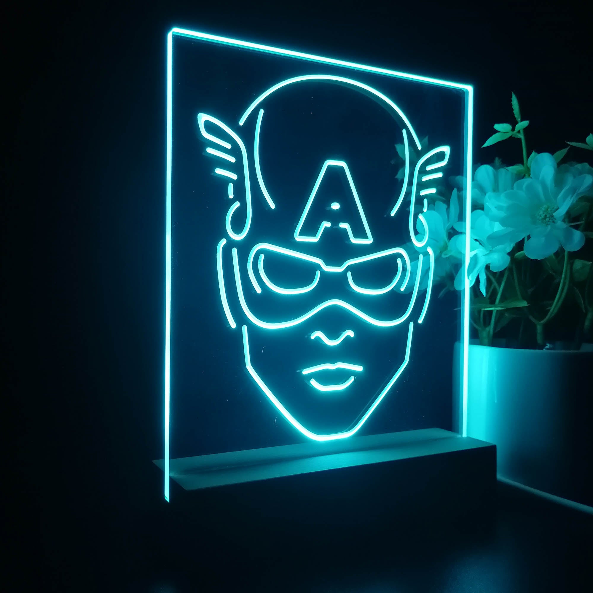 Captain America 3D LED Illusion Night Light