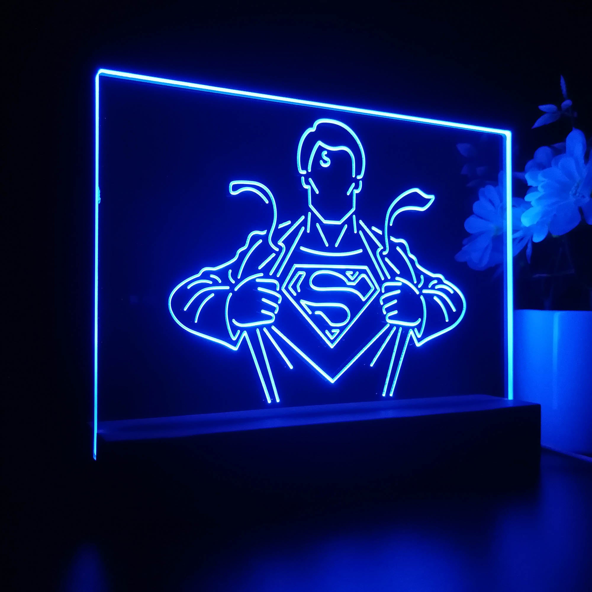 Superman Hero 3D LED Illusion Night Light