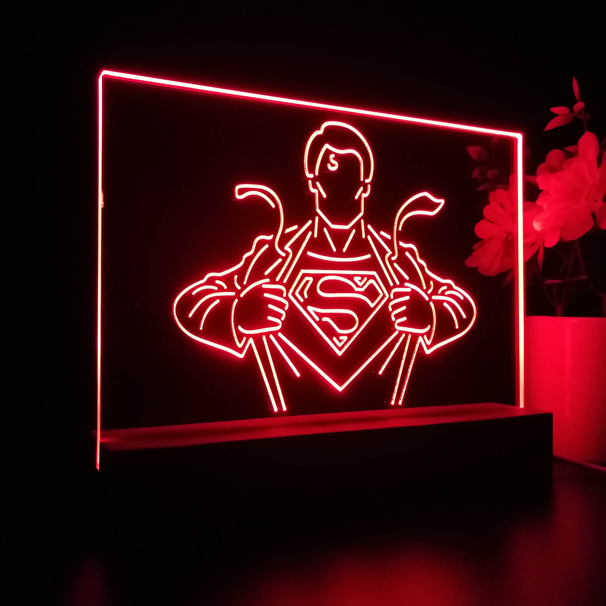 Superman Hero 3D LED Illusion Night Light