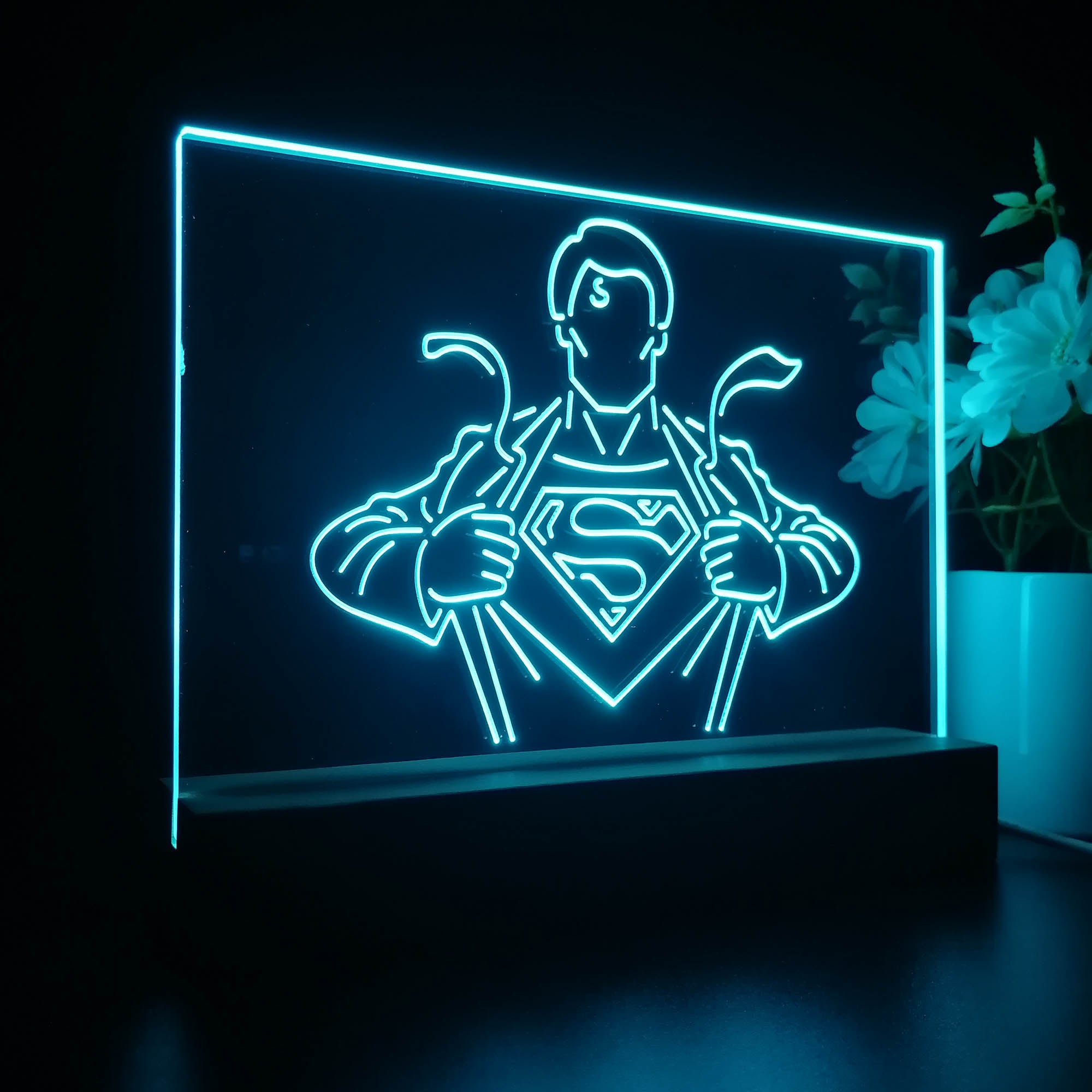 Superman Hero 3D LED Illusion Night Light