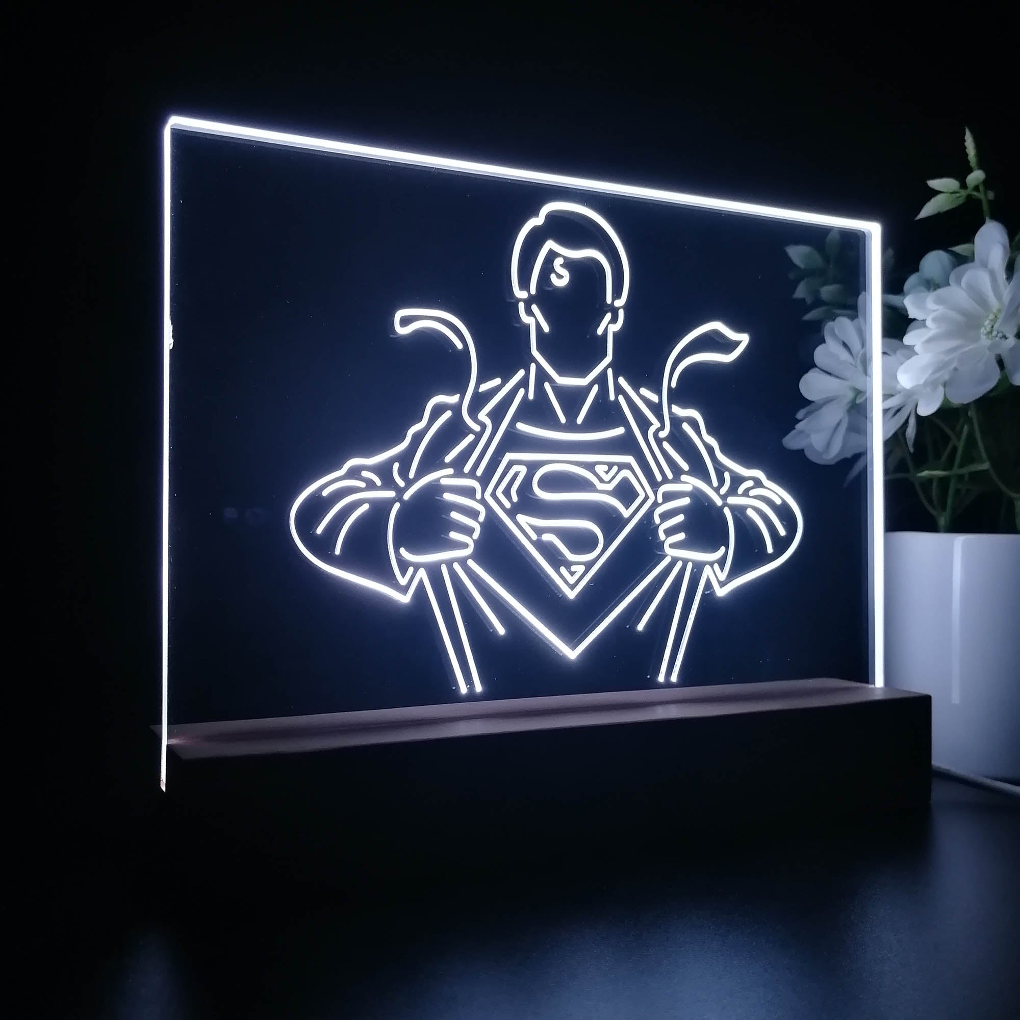 Superman Hero 3D LED Illusion Night Light