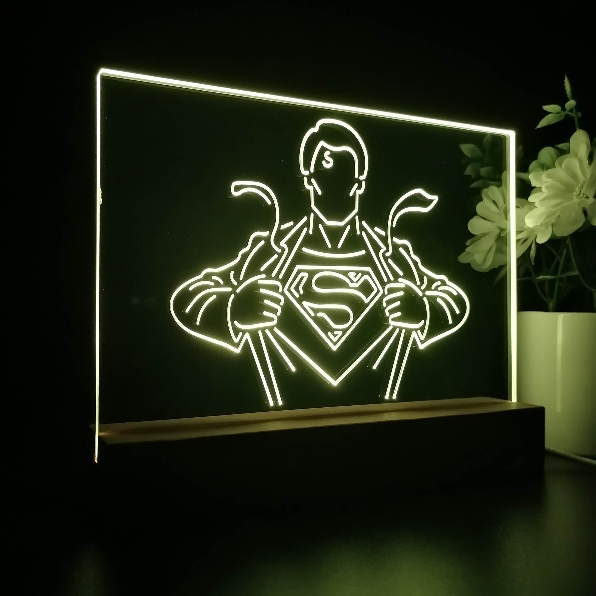 Superman Hero 3D LED Illusion Night Light