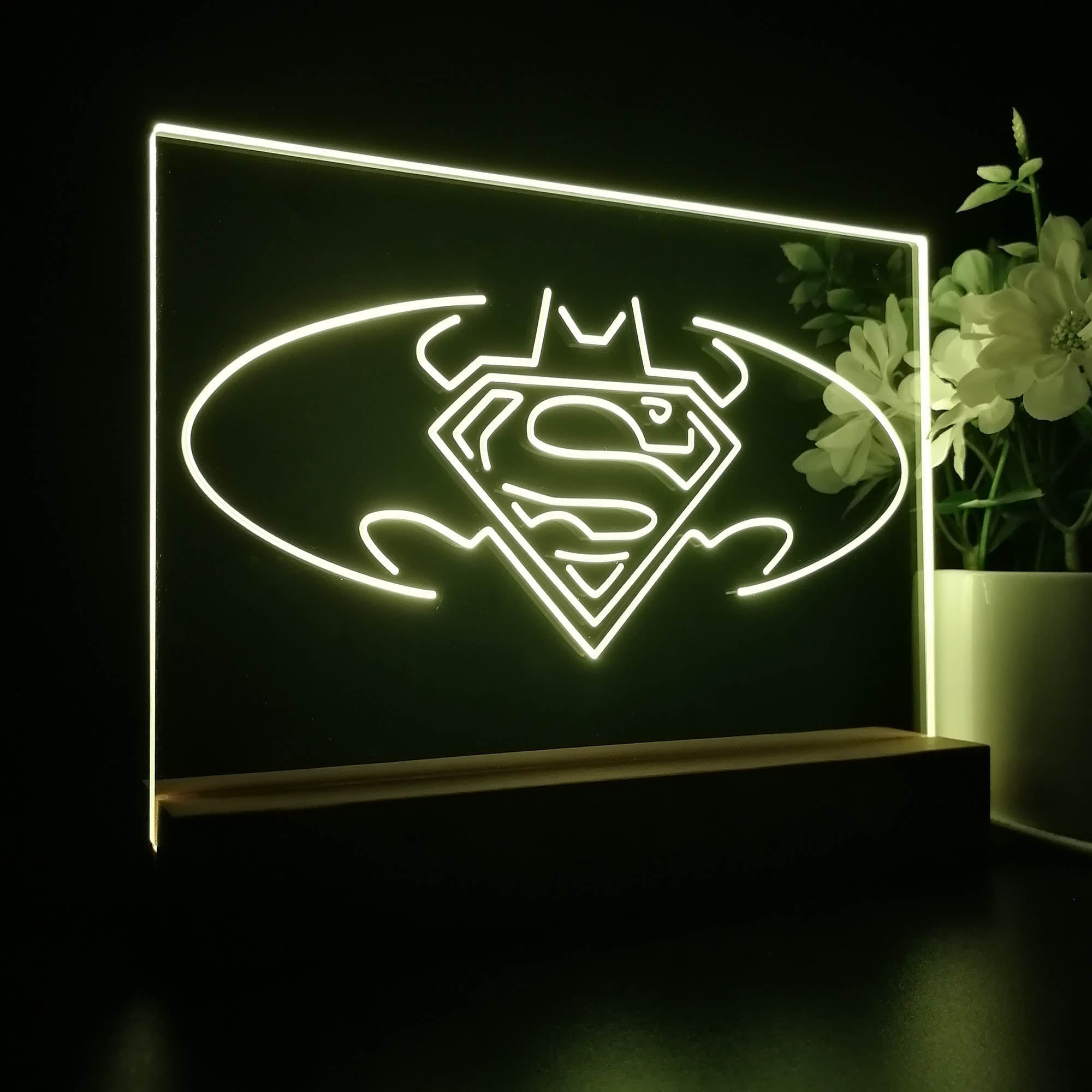 Batman vs Superman Hero 3D LED Illusion Night Light