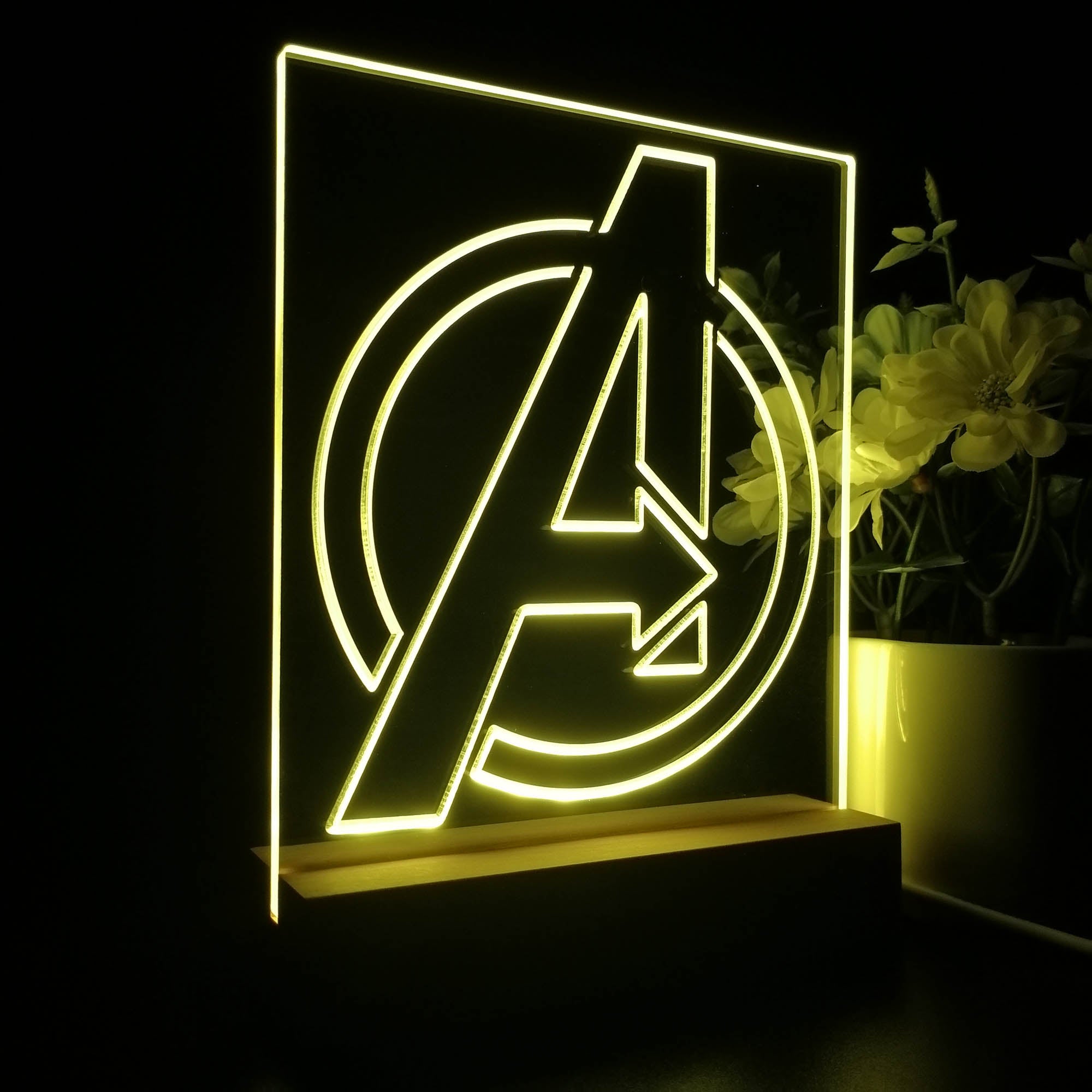 Avengers Logo 3D LED Illusion Night Light