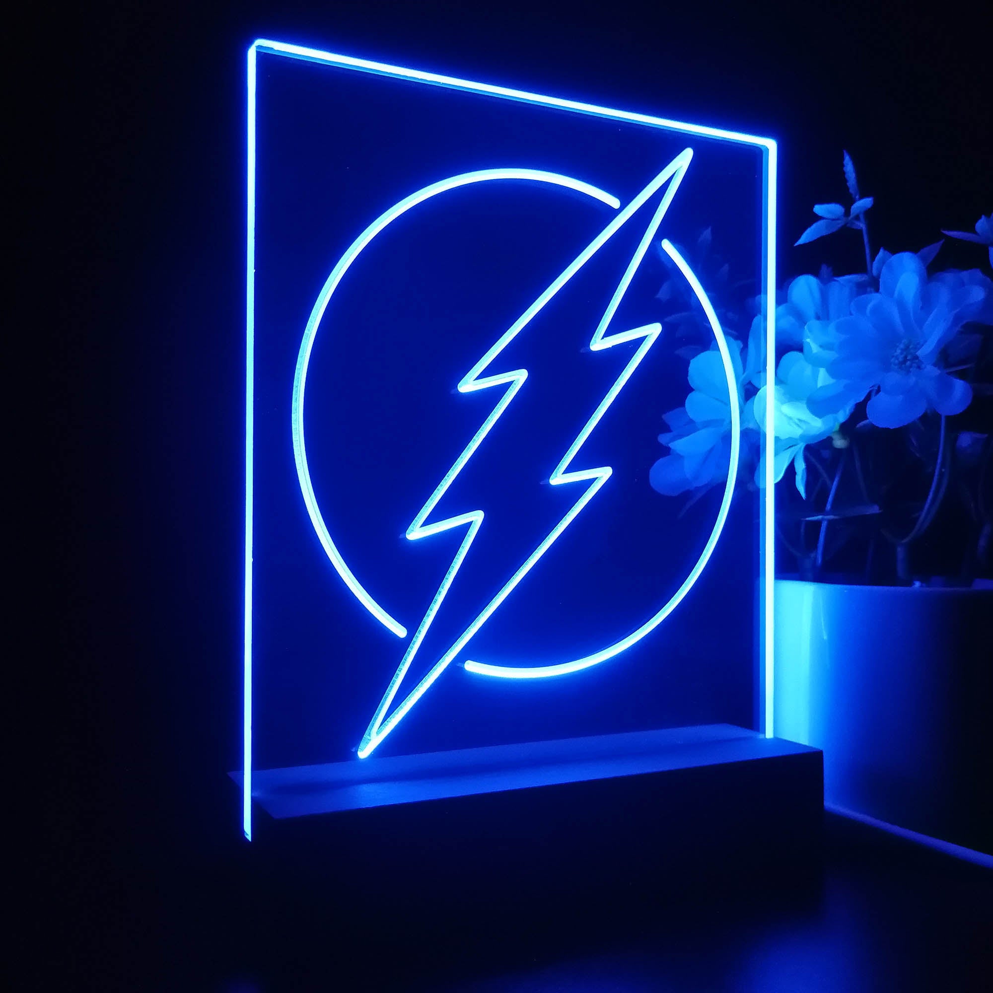 Flash Logo DC Super Hero 3D LED Illusion Night Light