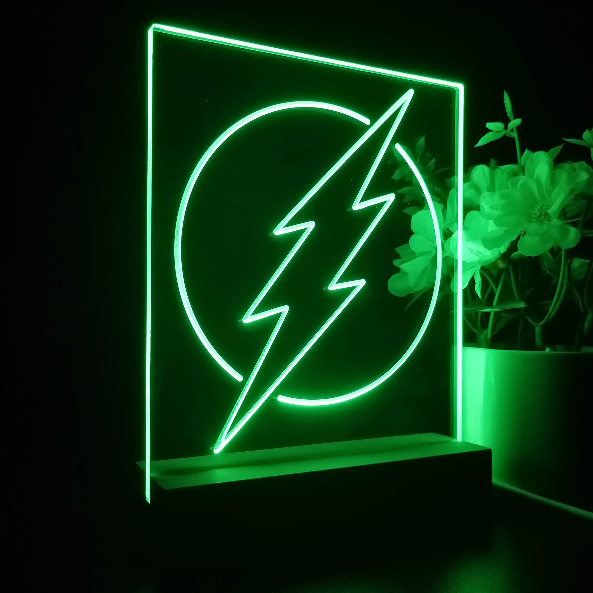 Flash Logo DC Super Hero 3D LED Illusion Night Light