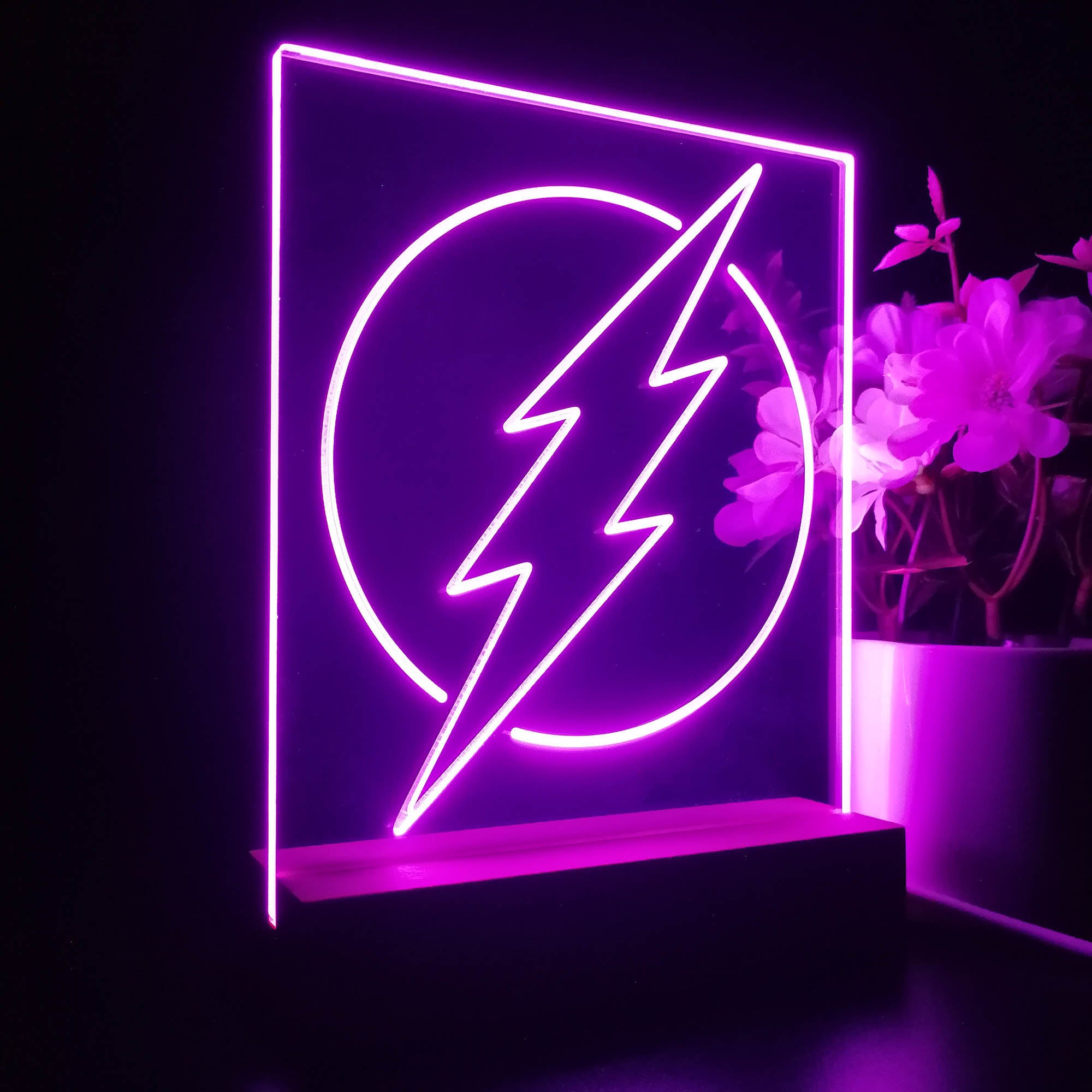 Flash Logo DC Super Hero 3D LED Illusion Night Light