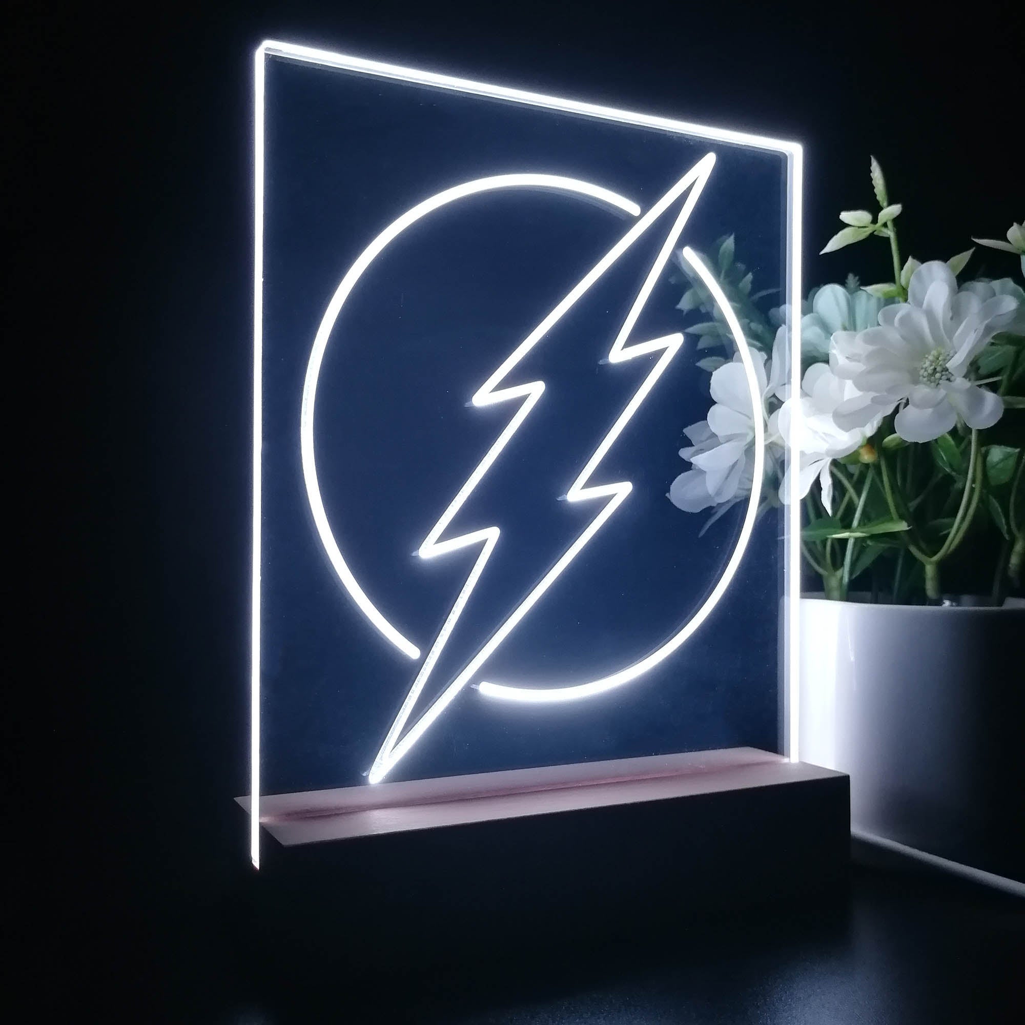 Flash Logo DC Super Hero 3D LED Illusion Night Light