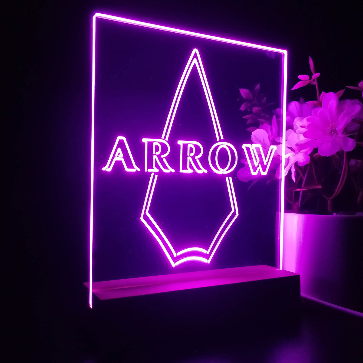 The Arrow Vertical 3D LED Optical Illusion Night Light | LED LAB CAVE