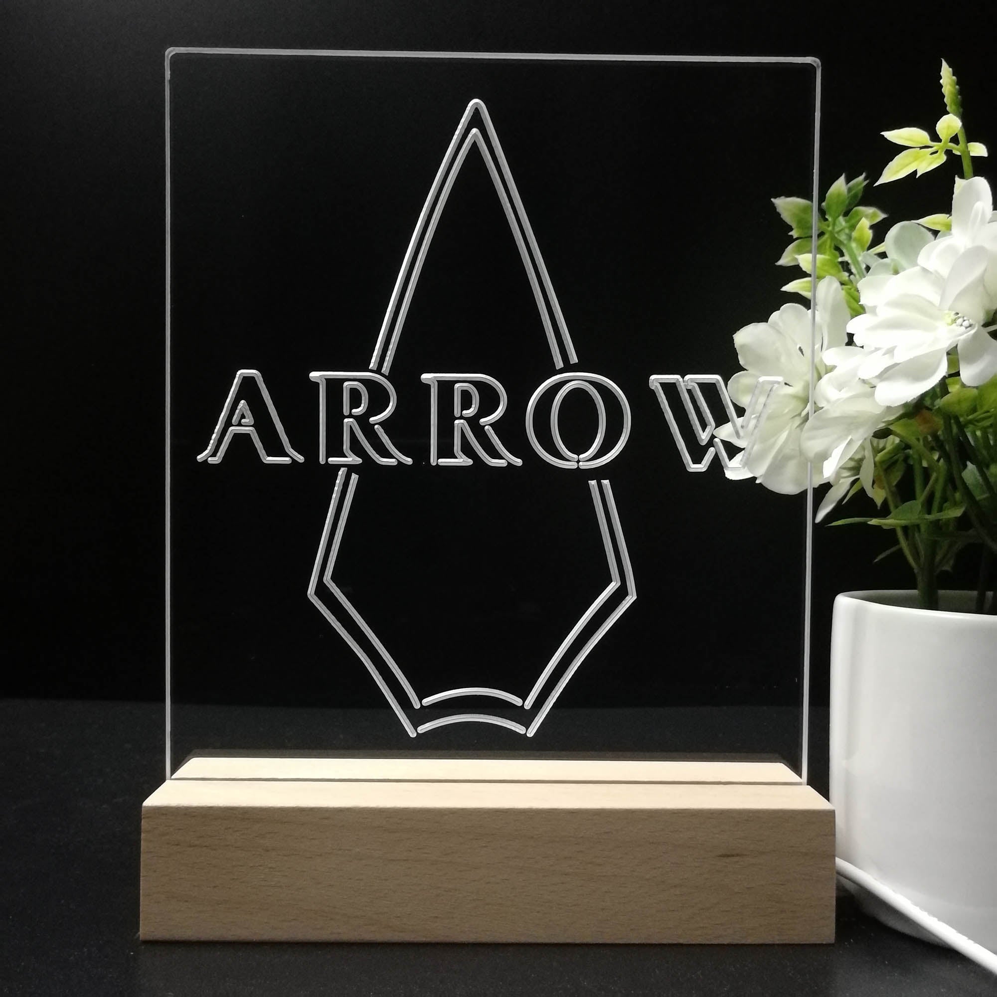 The Arrow Vertical 3D LED Illusion Night Light