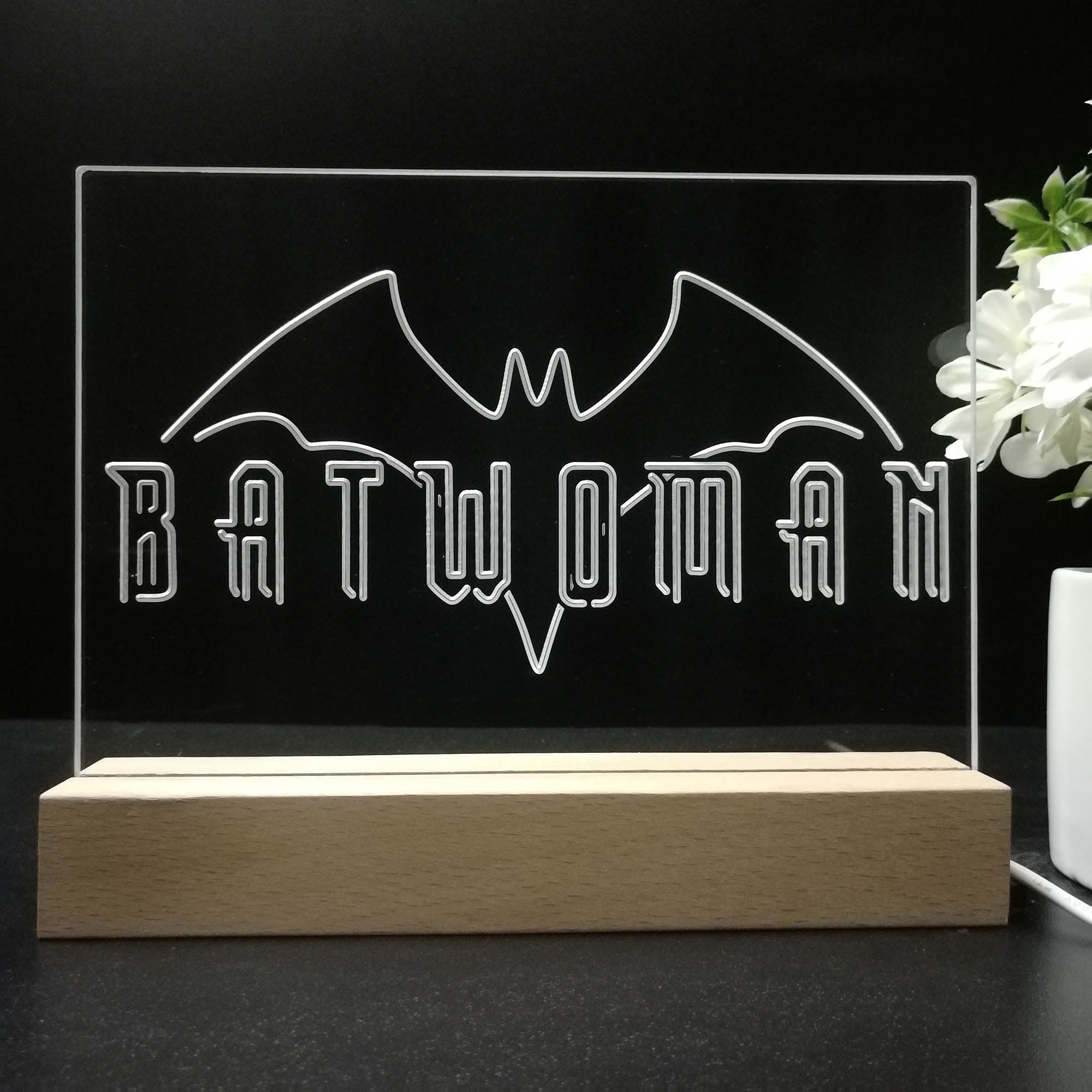 Batwoman 3D LED Illusion Night Light