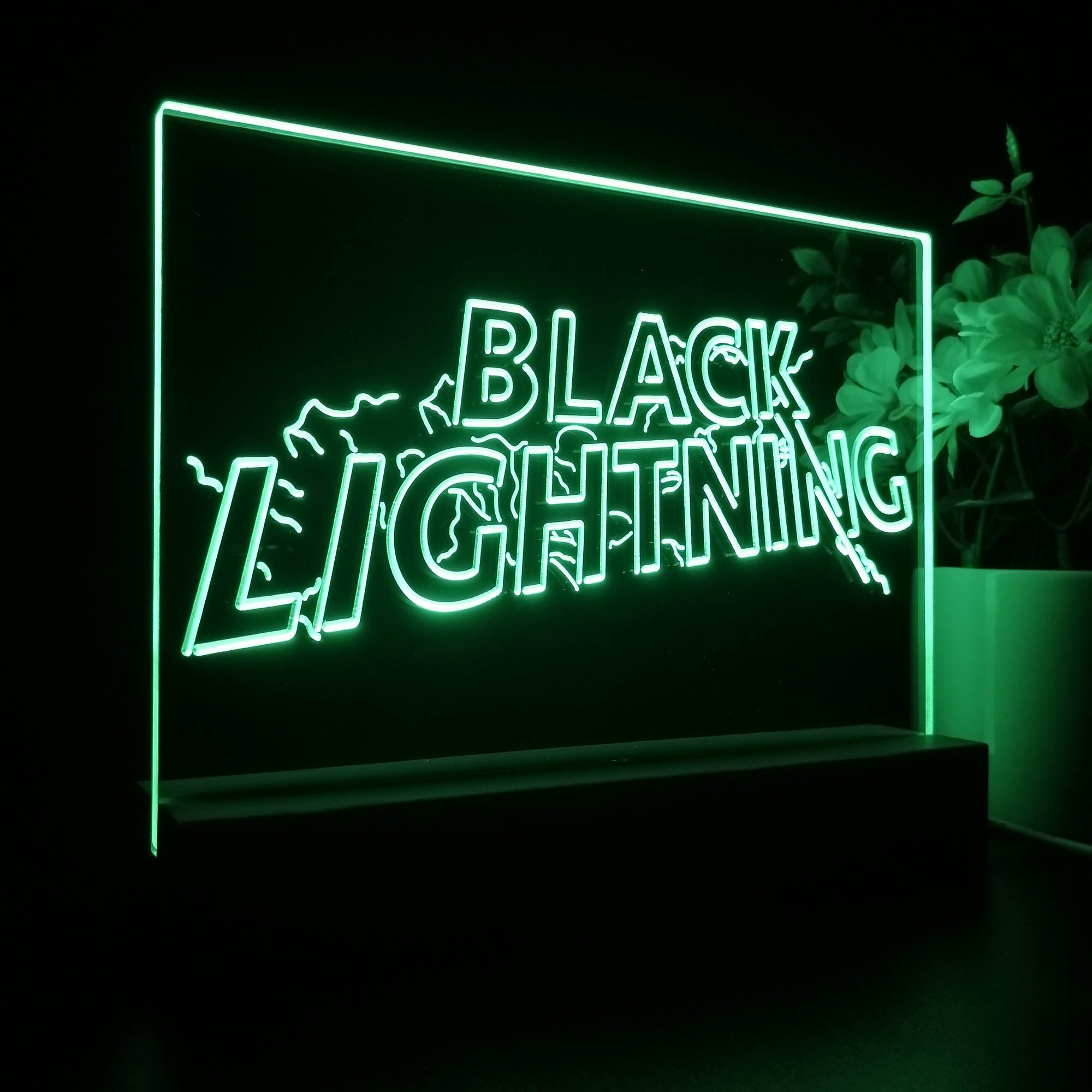 Black Lightning 3D LED Illusion Night Light