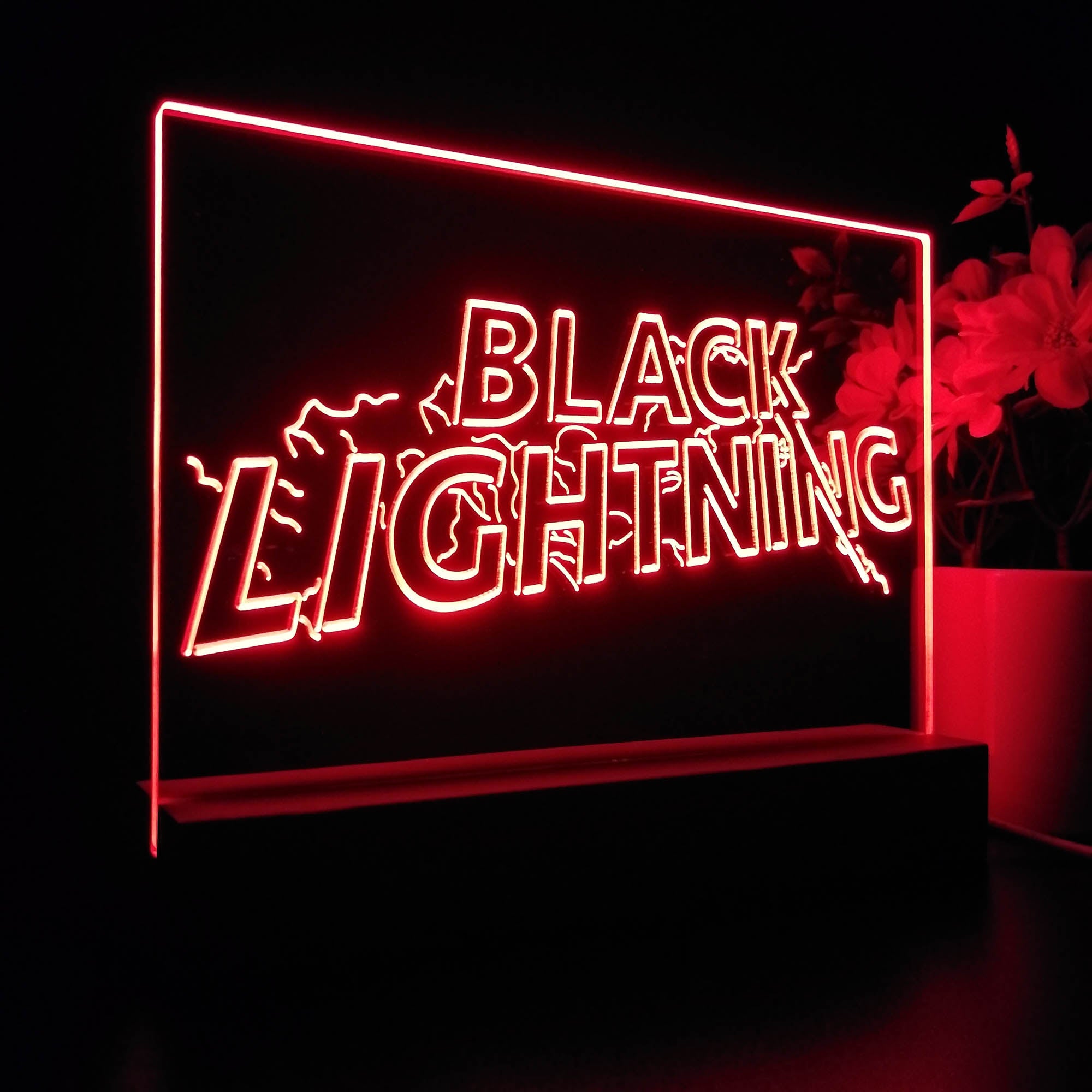 Black Lightning 3D LED Illusion Night Light