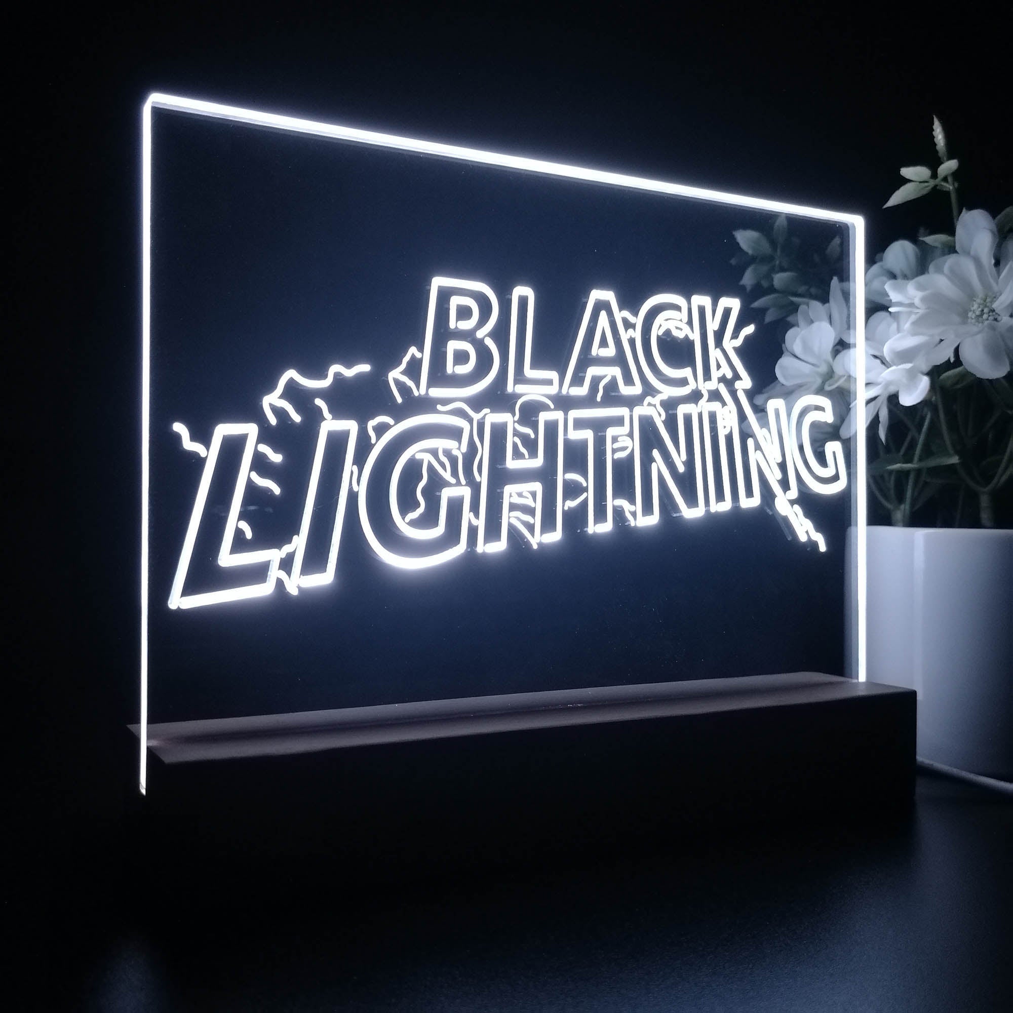 Black Lightning 3D LED Illusion Night Light