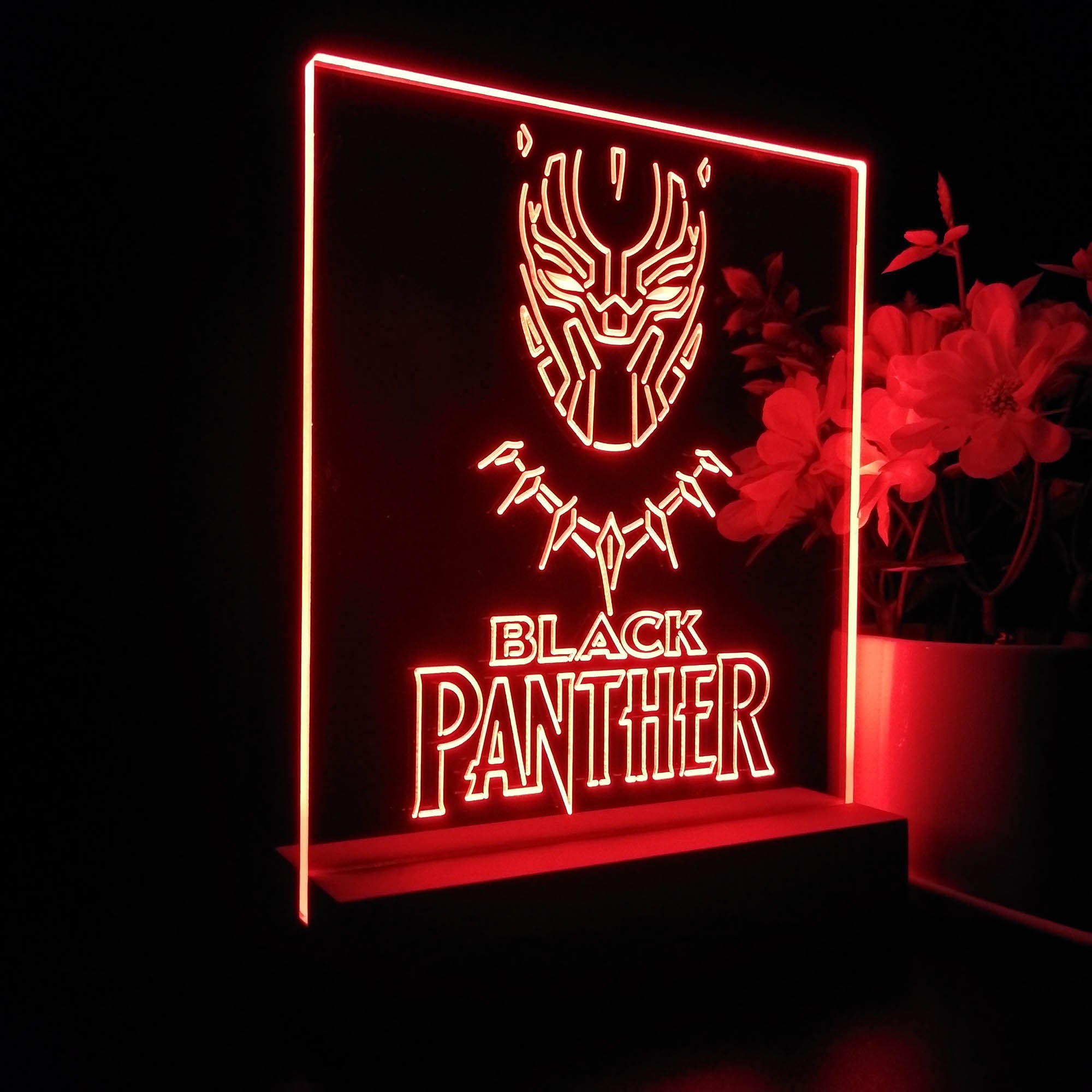 Black Panther 3D LED Illusion Night Light