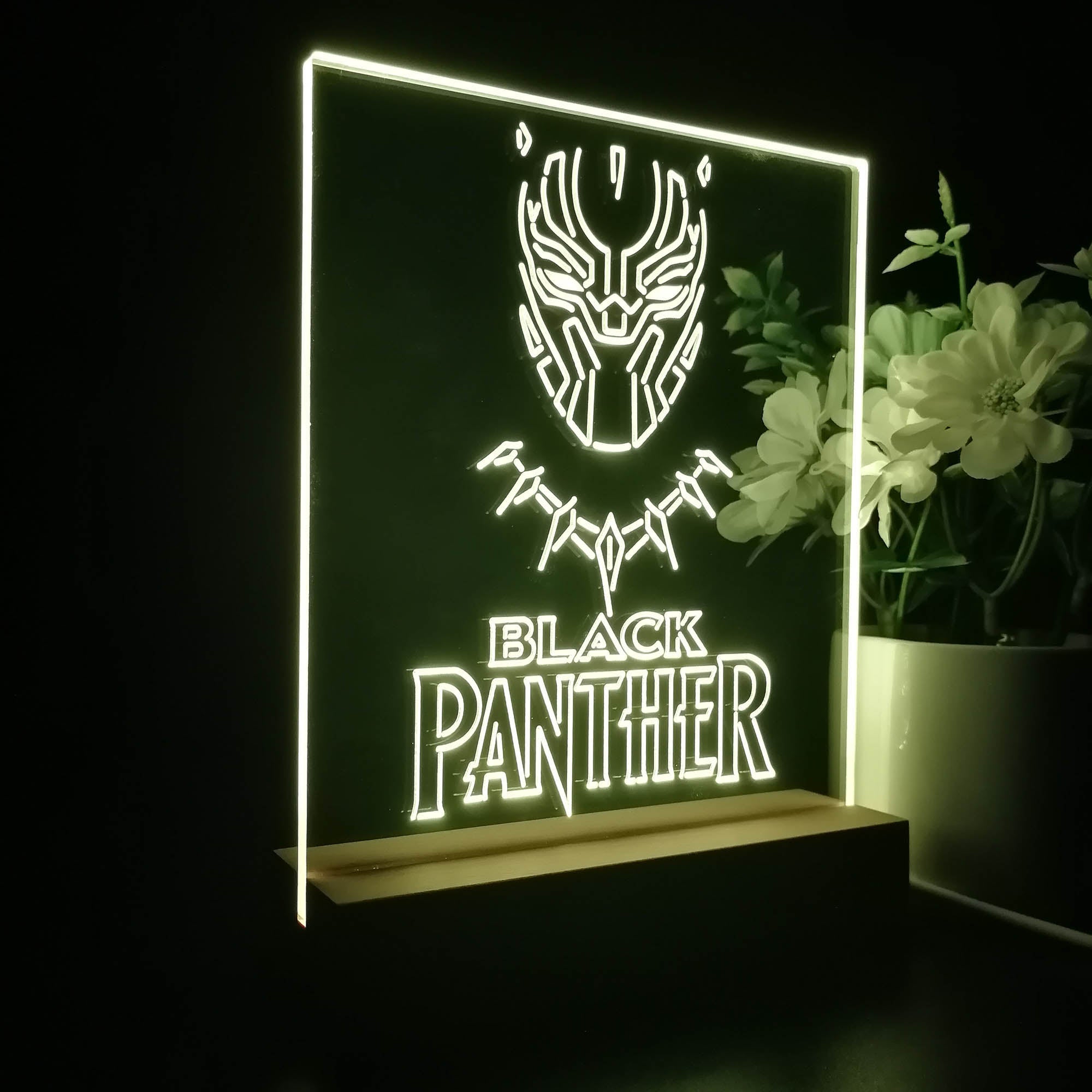 Black Panther 3D LED Illusion Night Light