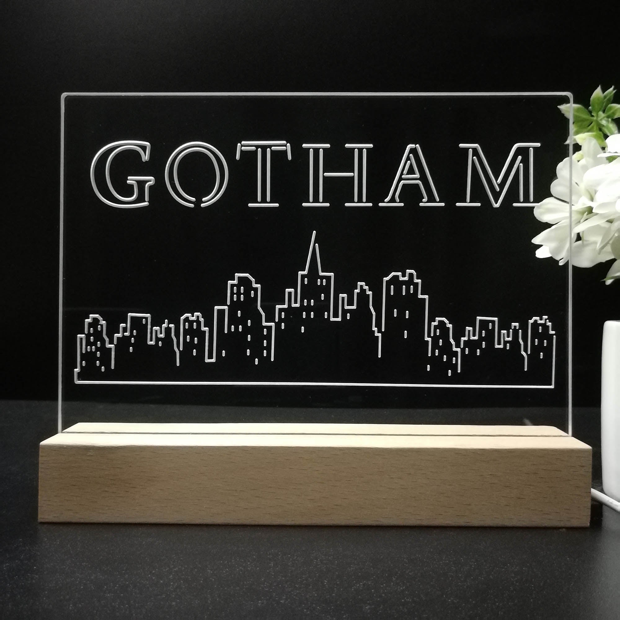 Gotham 3D LED Illusion Night Light