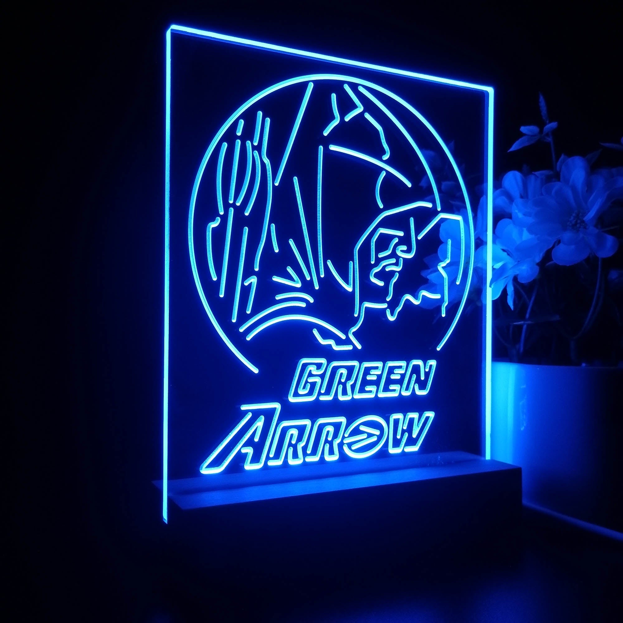 Green Arrow Oliver Queen 3D LED Illusion Night Light