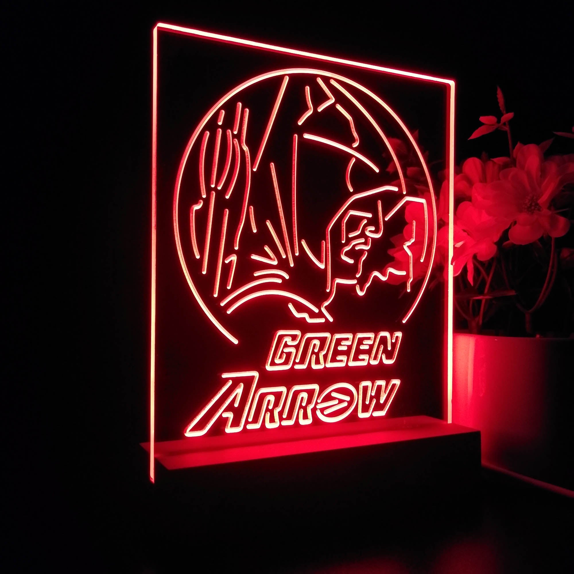 Green Arrow Oliver Queen 3D LED Illusion Night Light