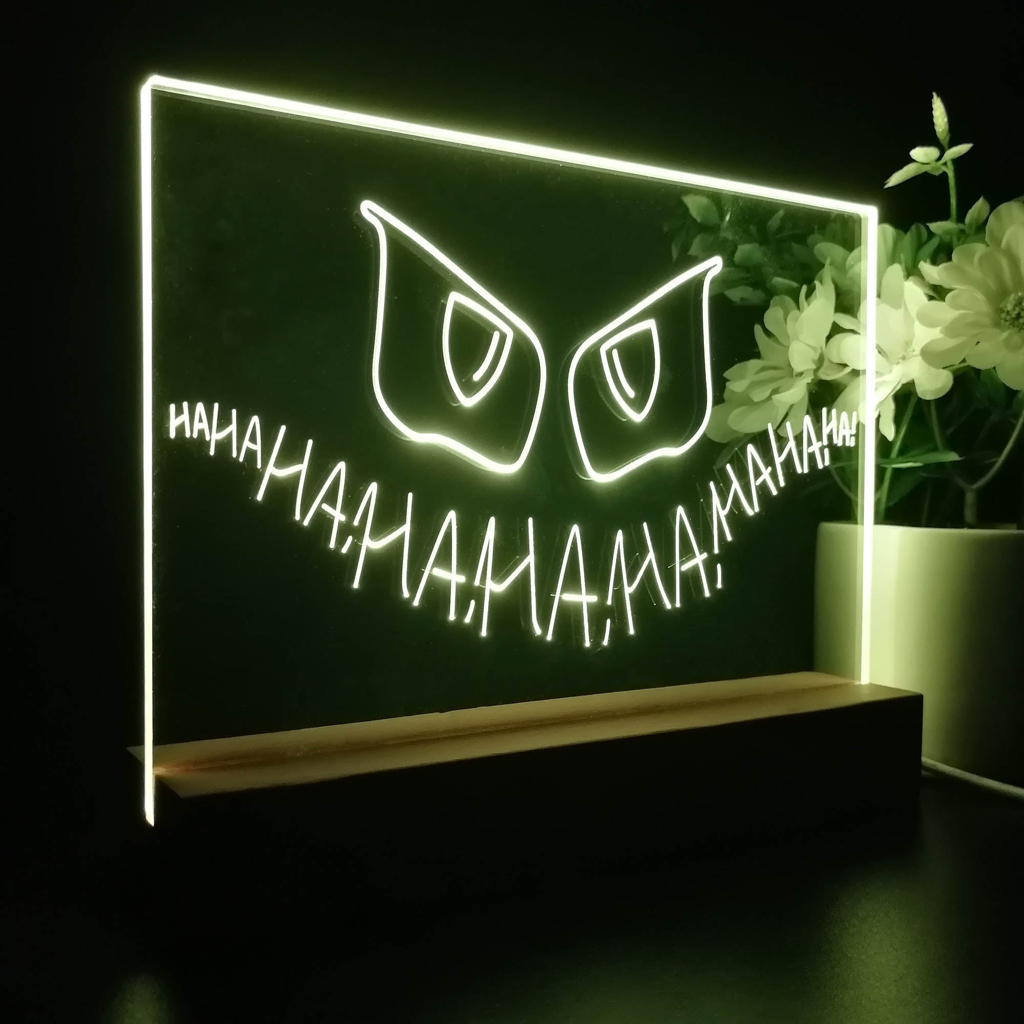 Joker Gotham Hahaha 3D LED Illusion Night Light