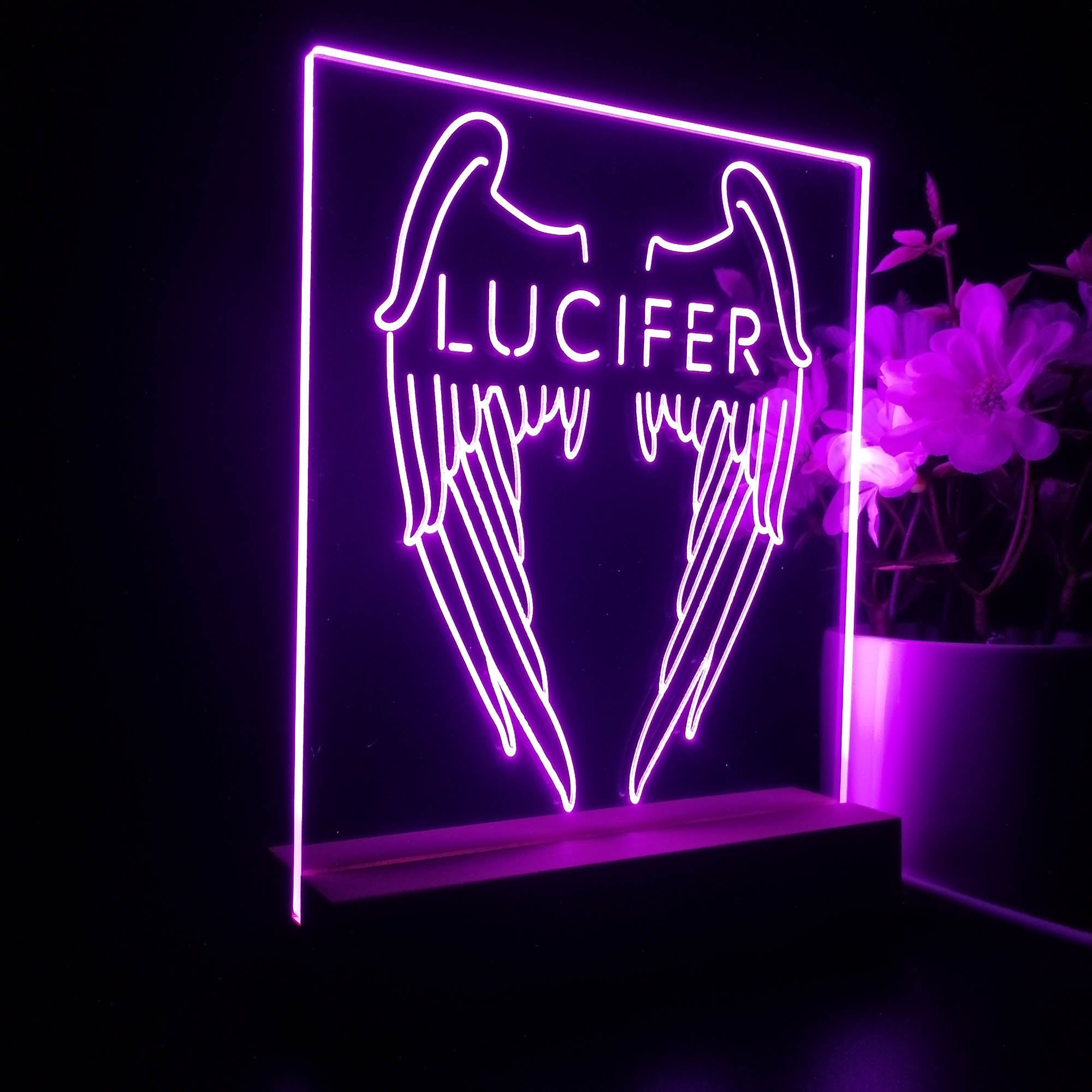 Lucifer Wing 3D LED Illusion Night Light