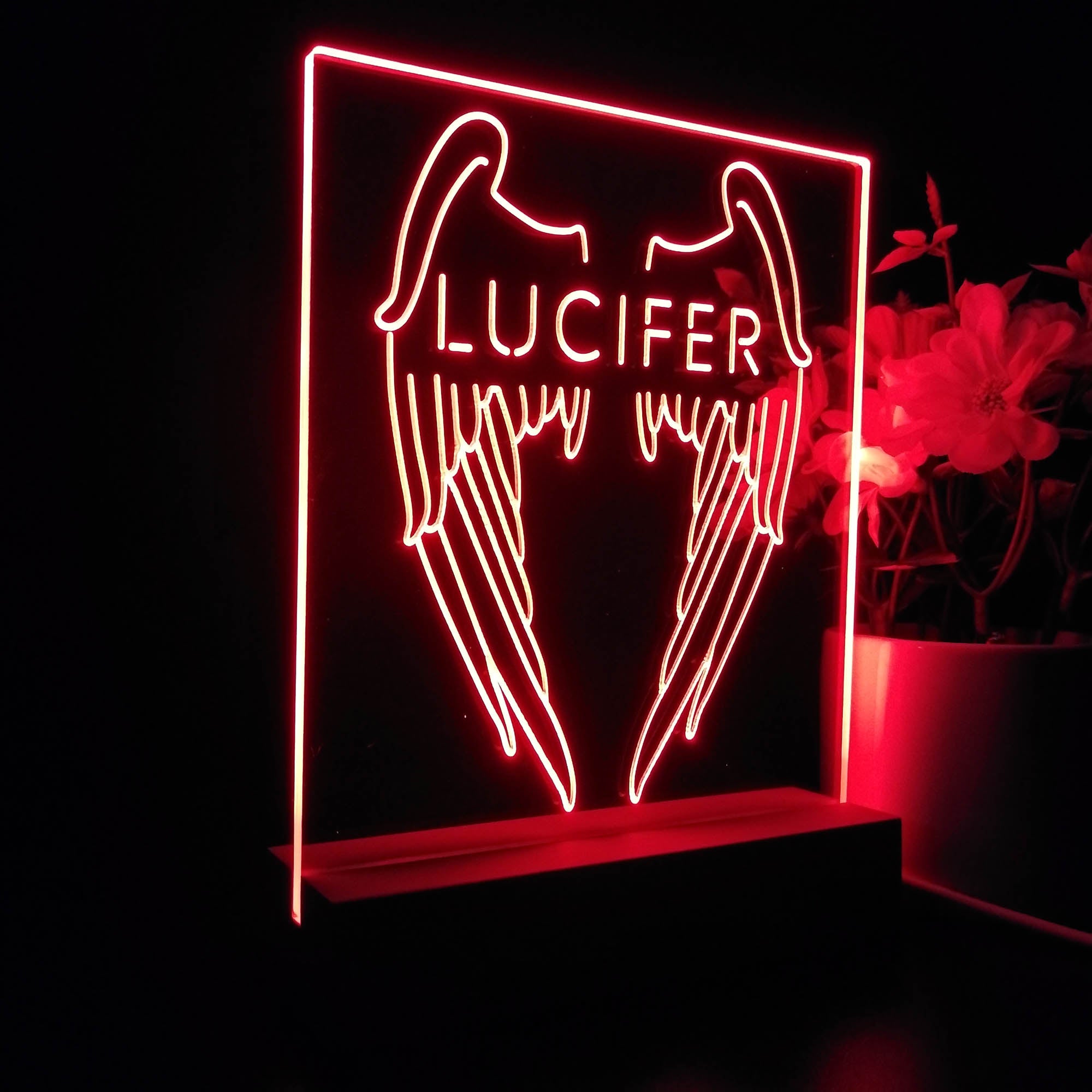 Lucifer Wing 3D LED Illusion Night Light