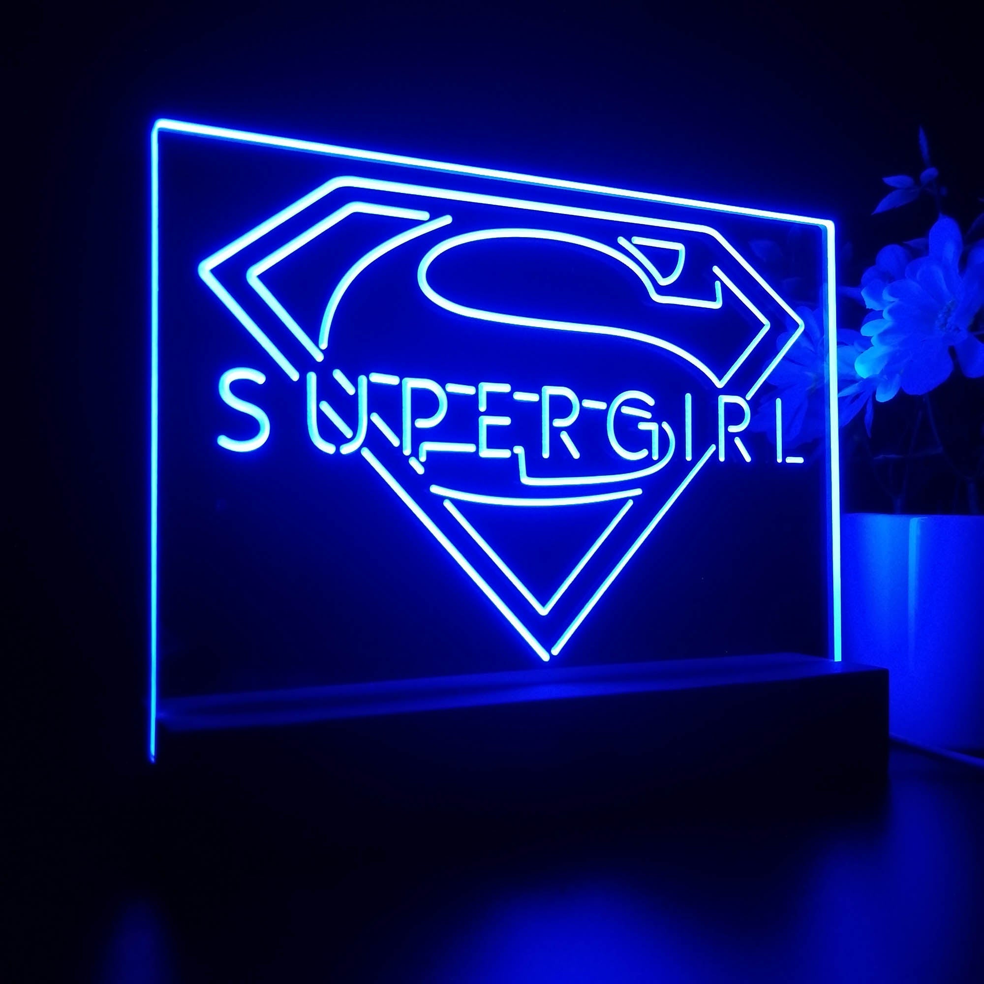 Supergirl 3D LED Illusion Night Light