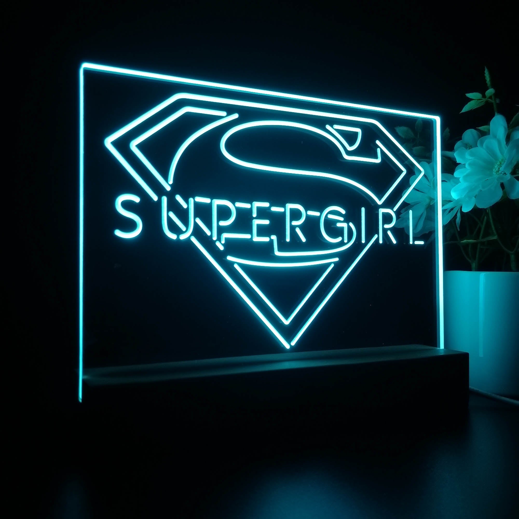 Supergirl 3D LED Illusion Night Light