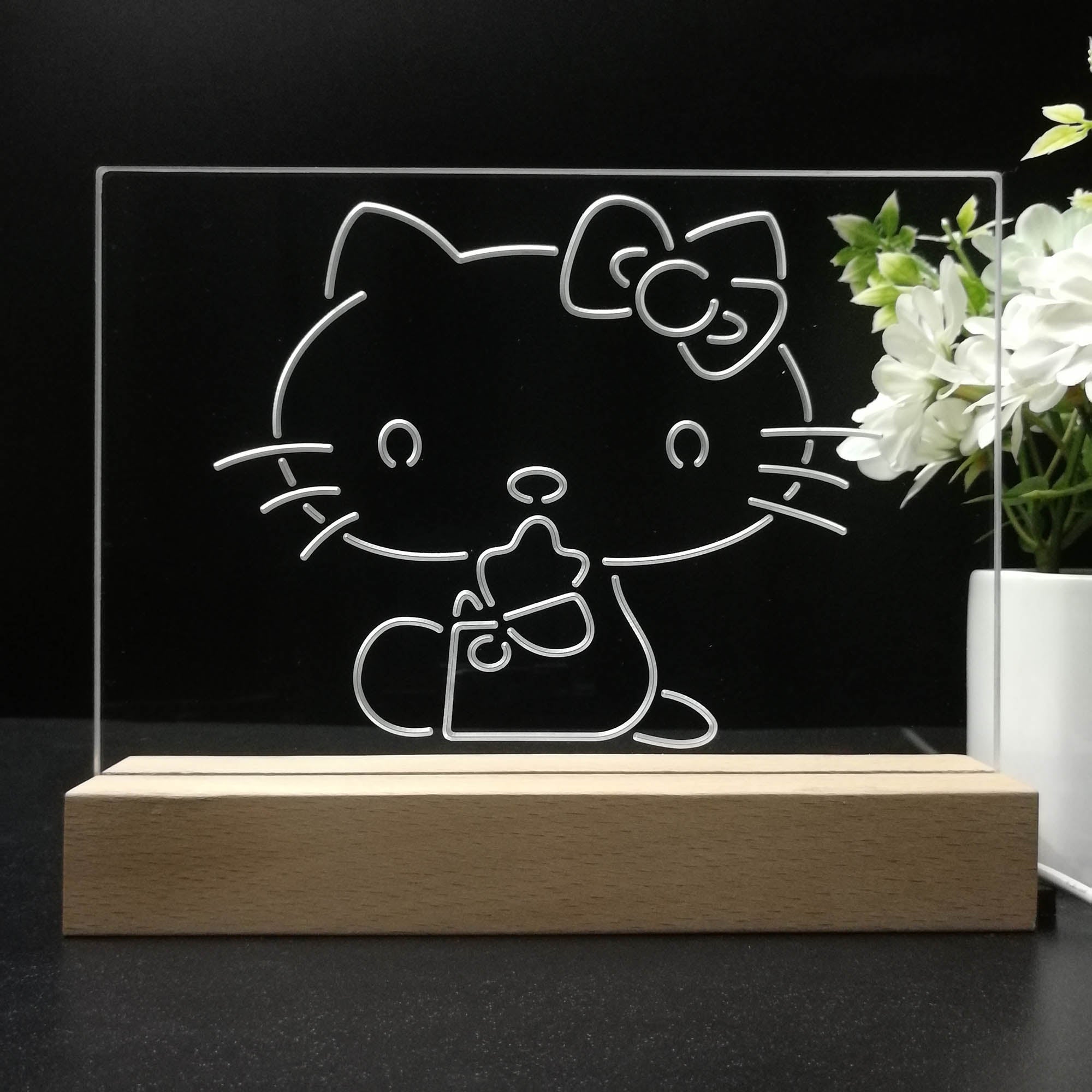 Hello Kitty 3D LED Illusion Night Light