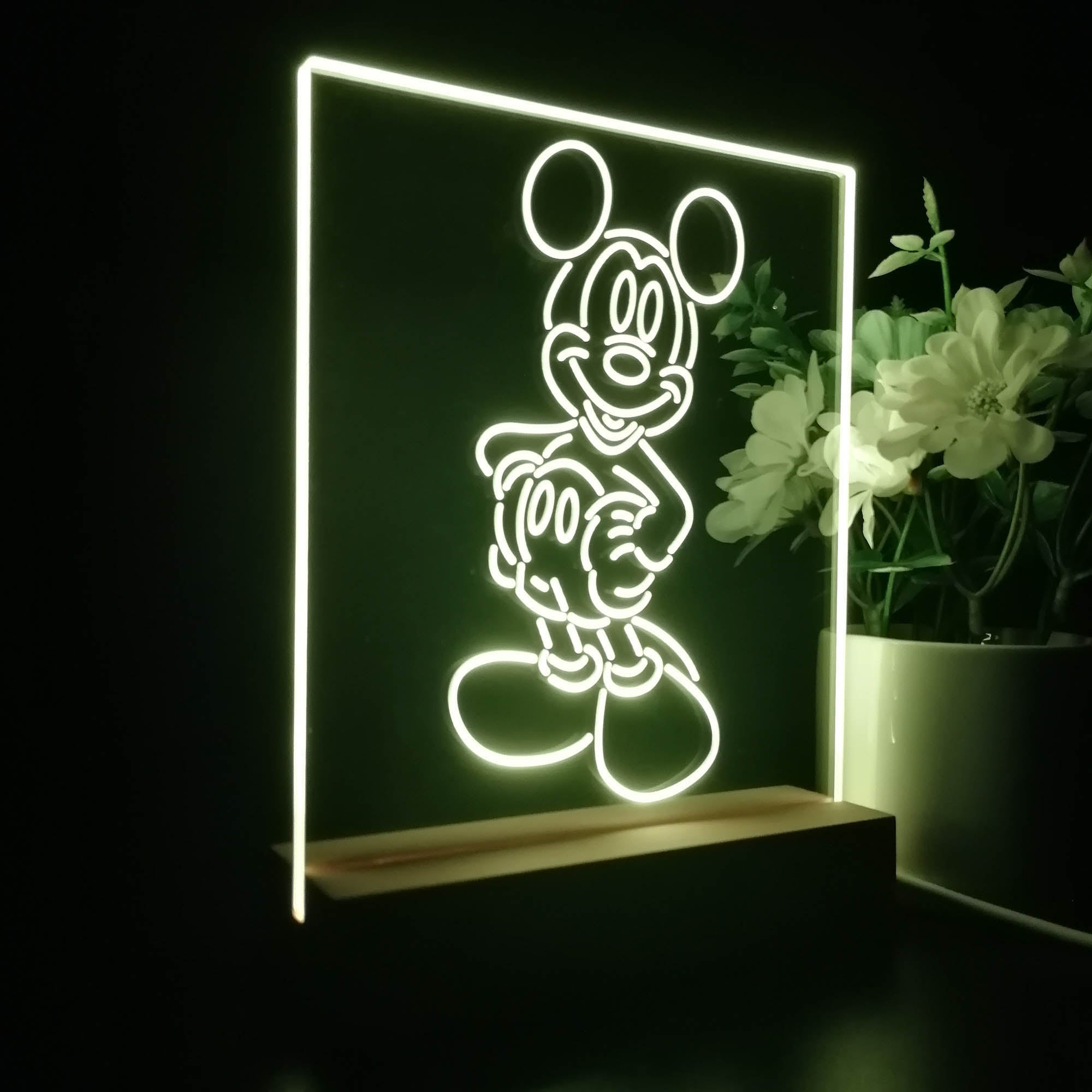 Mickeys Mouses 3D LED Illusion Night Light