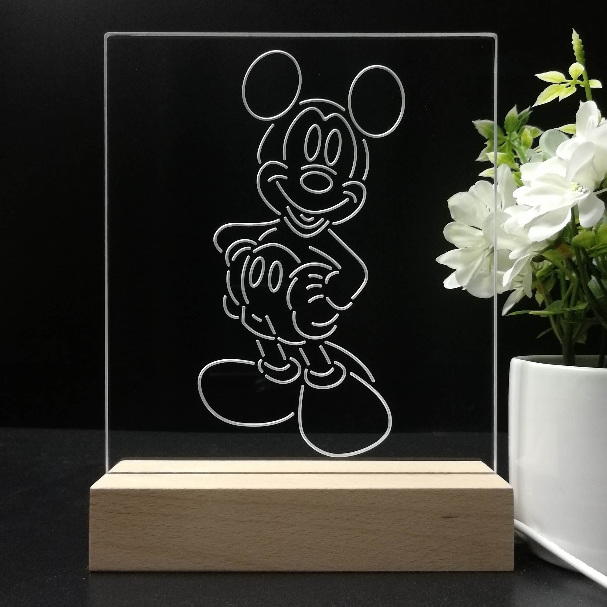 Mickeys Mouses 3D LED Illusion Night Light