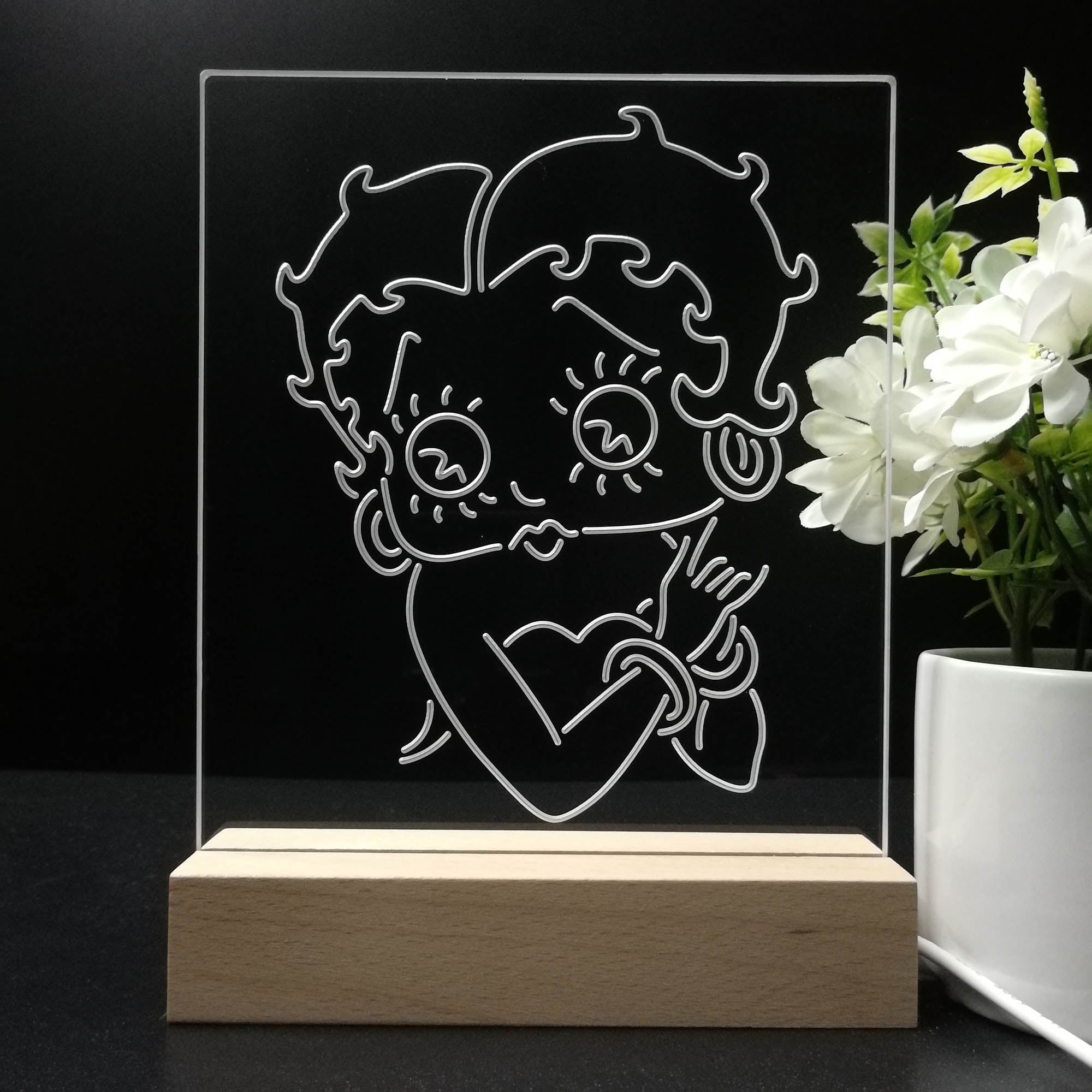 Betty Boop Sweat Girl 3D LED Illusion Night Light