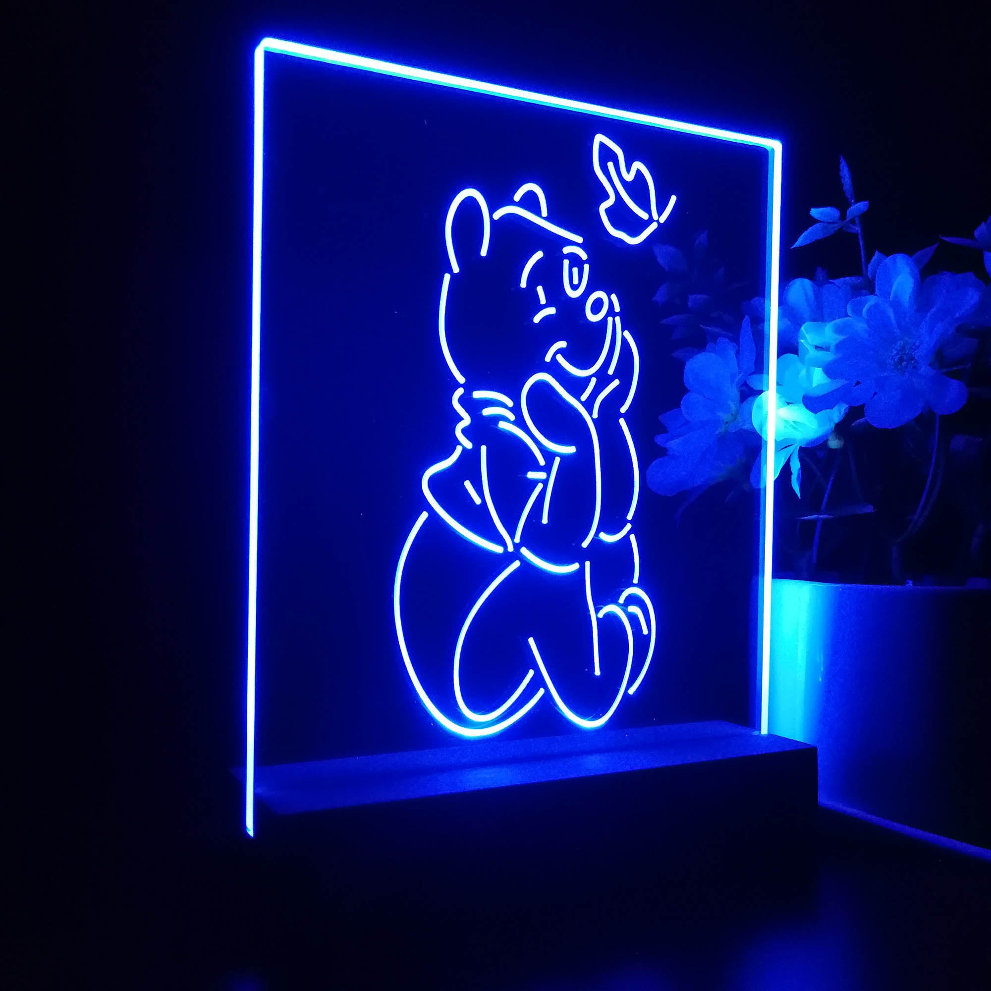 Winnie the Pooh Sit Down 3D LED Illusion Night Light