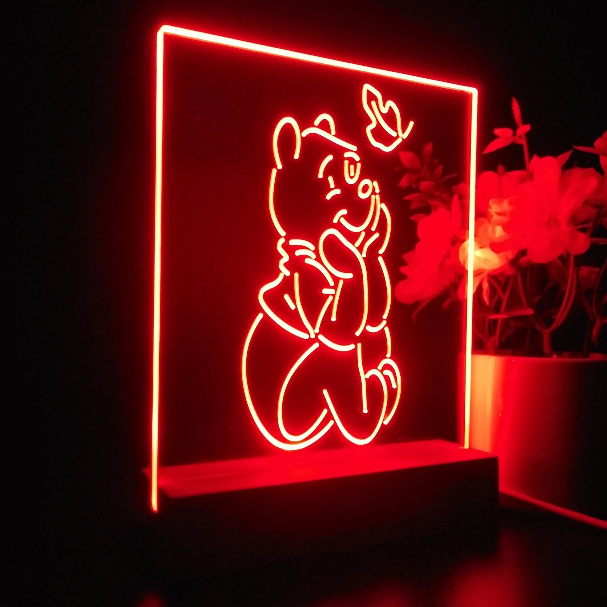 Winnie the Pooh Sit Down 3D LED Illusion Night Light