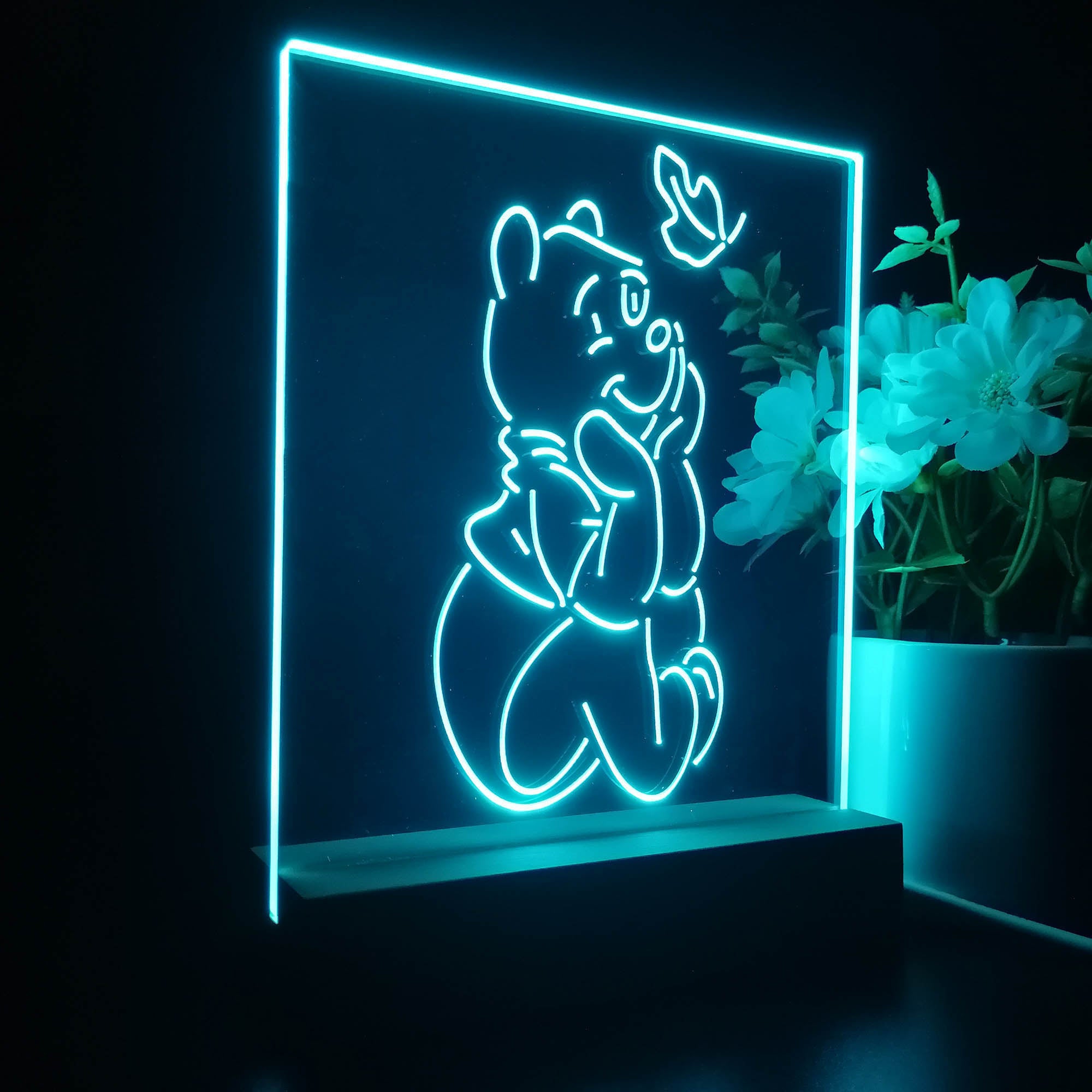 Winnie the Pooh Sit Down 3D LED Illusion Night Light