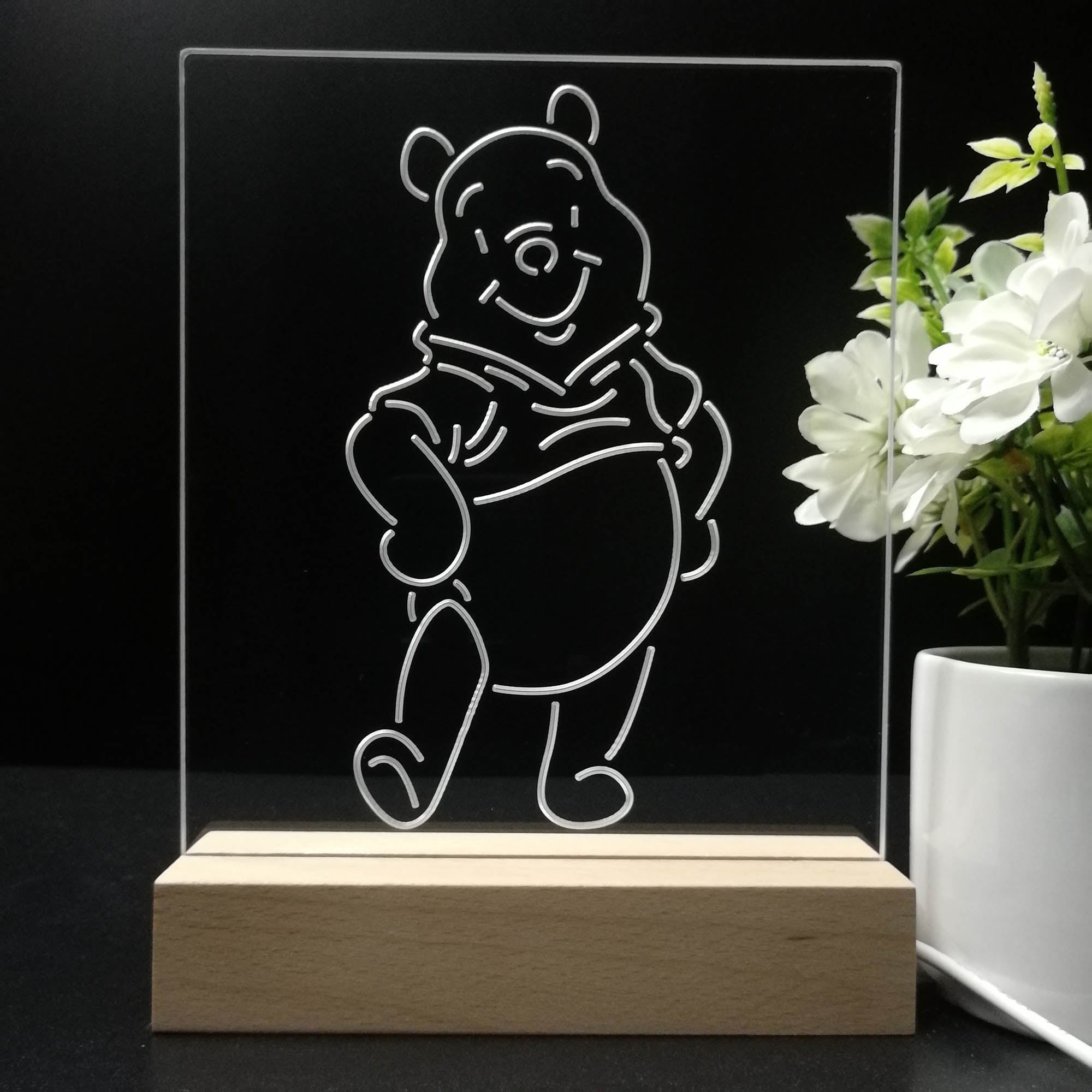 Winnie the Pooh Stand Up 3D LED Illusion Night Light