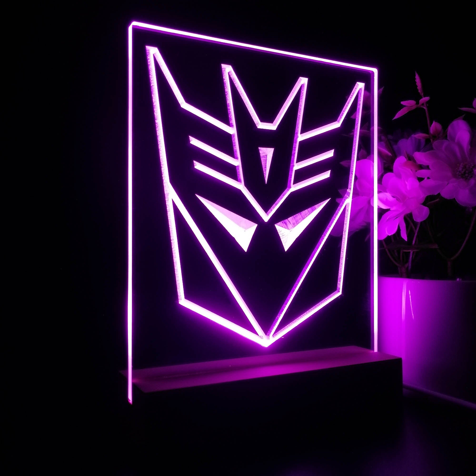 Decepticon Transformers 3D LED Optical Illusion Sleep Night Light