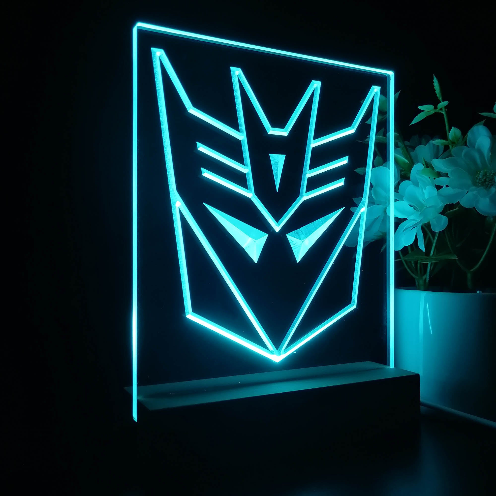 Decepticon Transformers 3D LED Optical Illusion Sleep Night Light