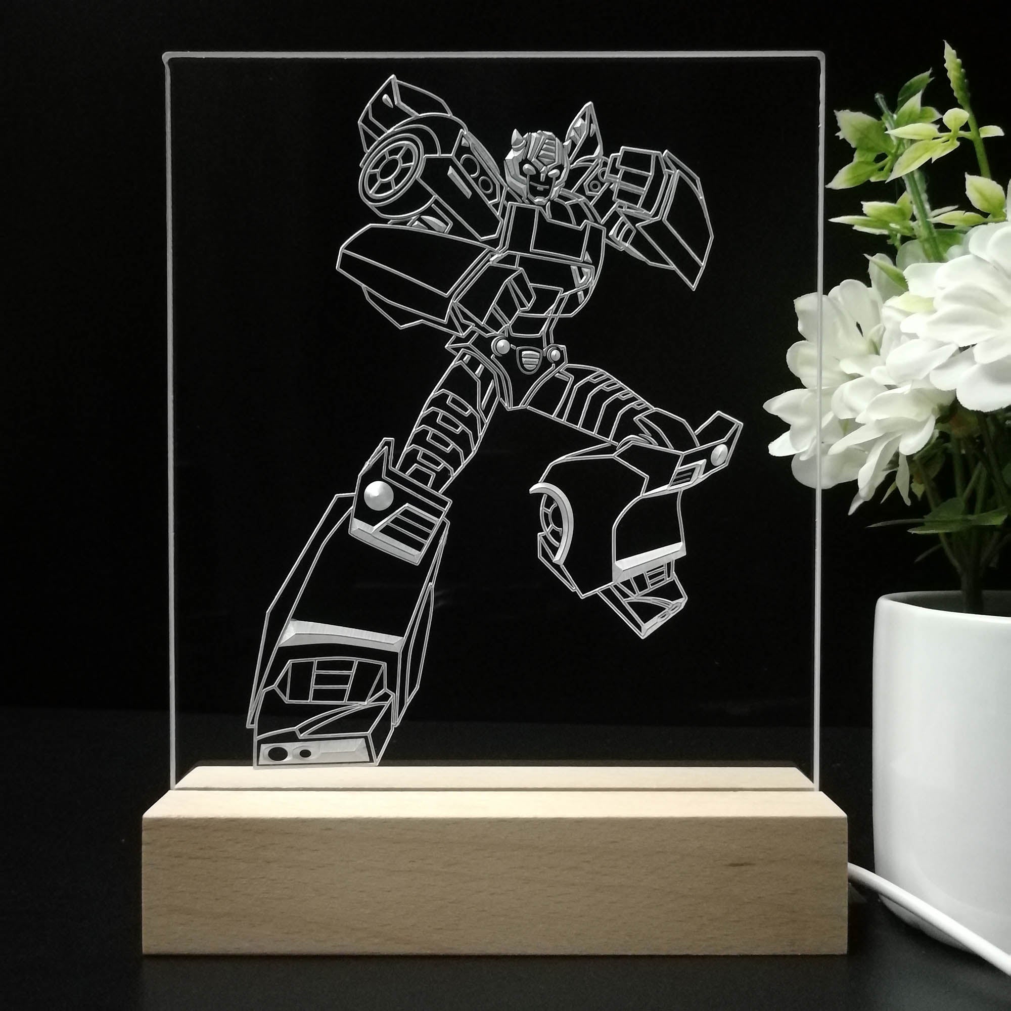 Transformers Bumblebee 3D Neon LED Night Light Sign