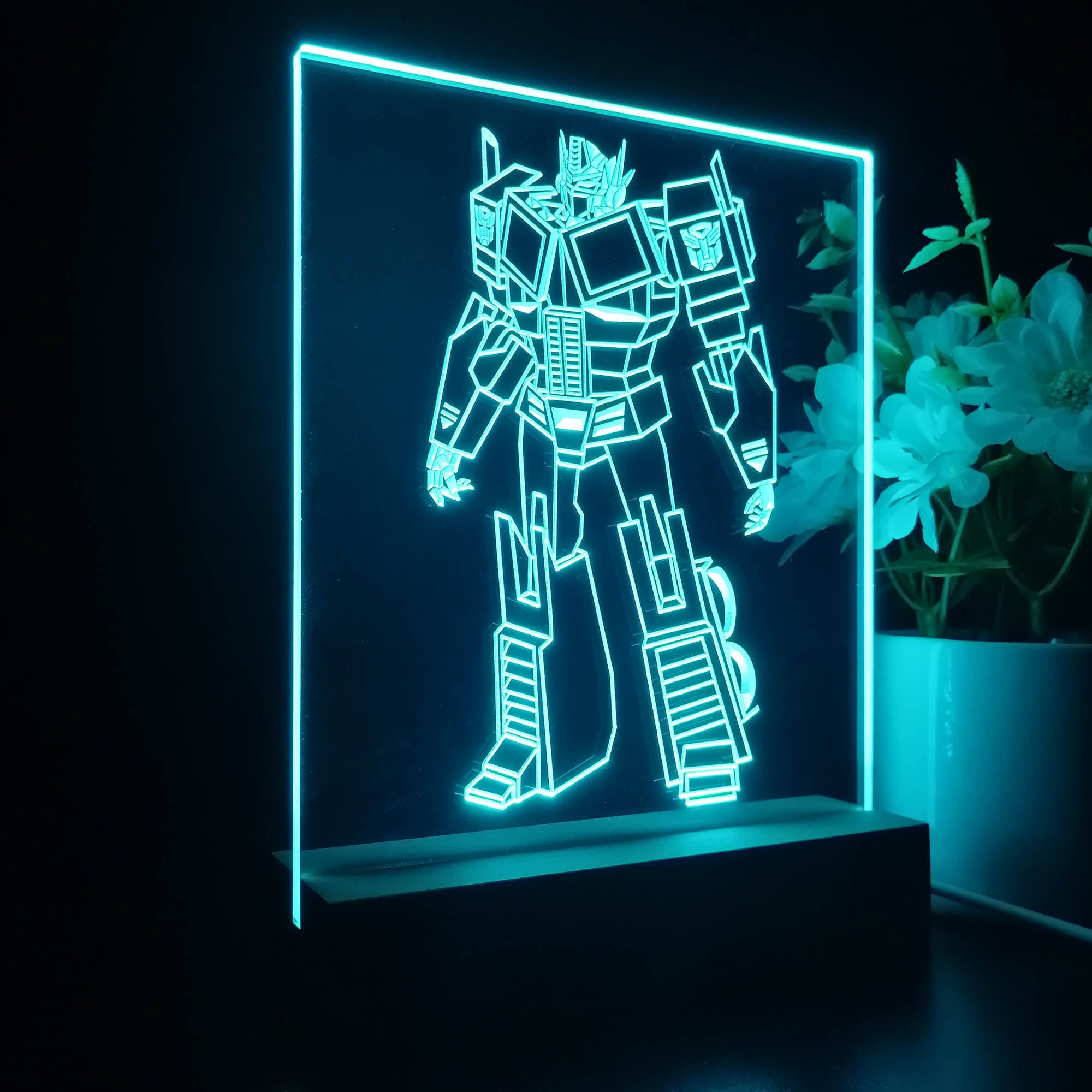 Transformers Optimus Prime 3D LED Optical Illusion Sleep Night Light